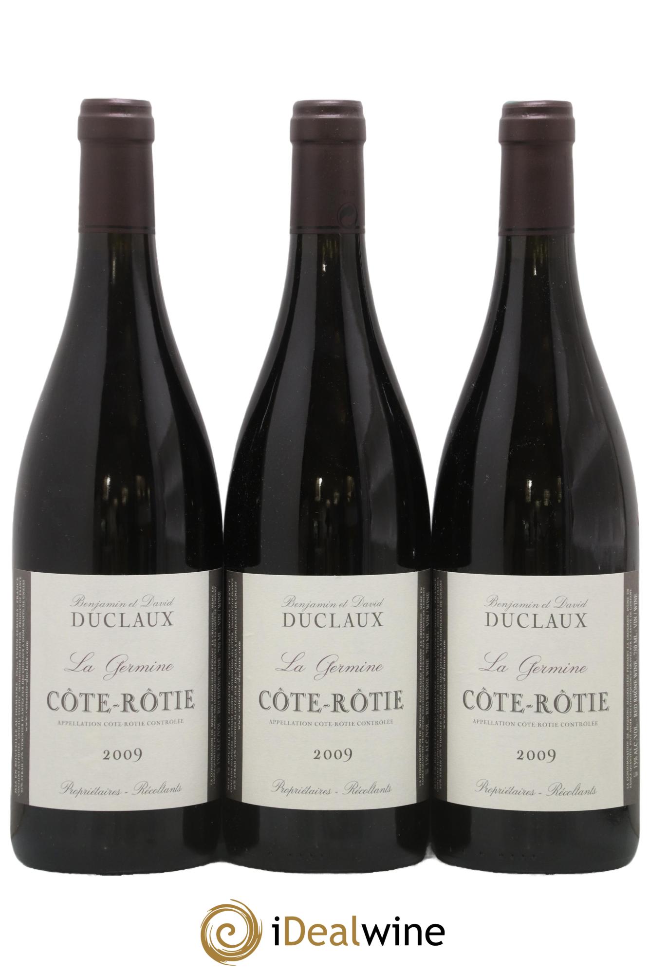 Côte-Rôtie La Germine Domaine Duclaux 2009 - Lot de 3 bouteilles - 0