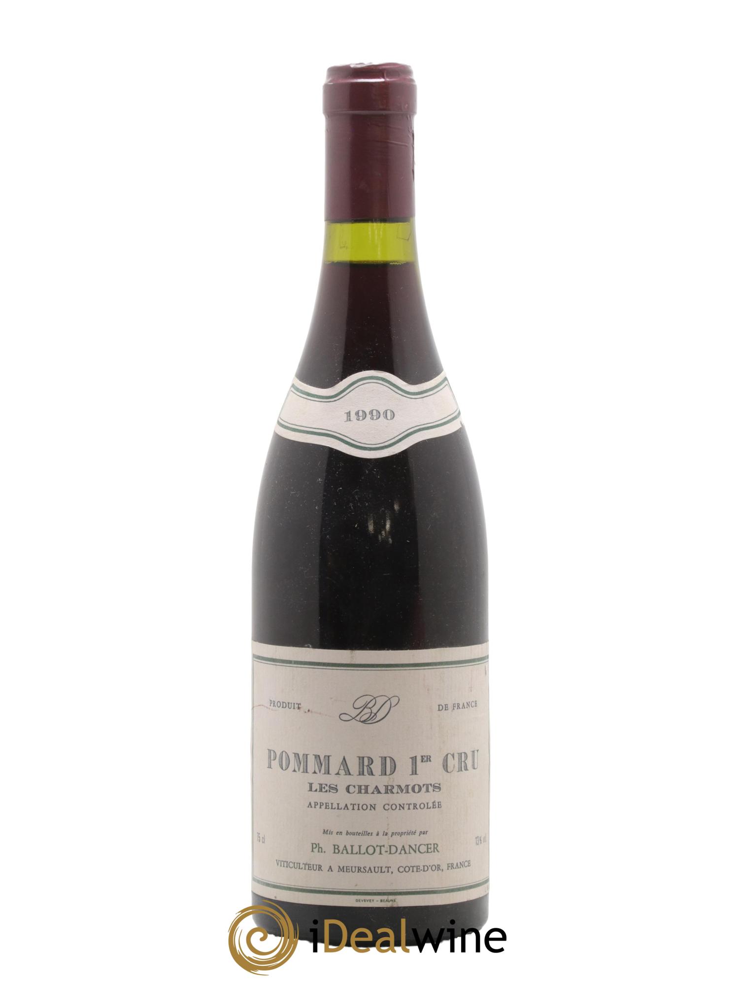 Pommard 1er Cru Les Charmots Ballot-Dancer 1990 - Lotto di 1 bottiglia - 0