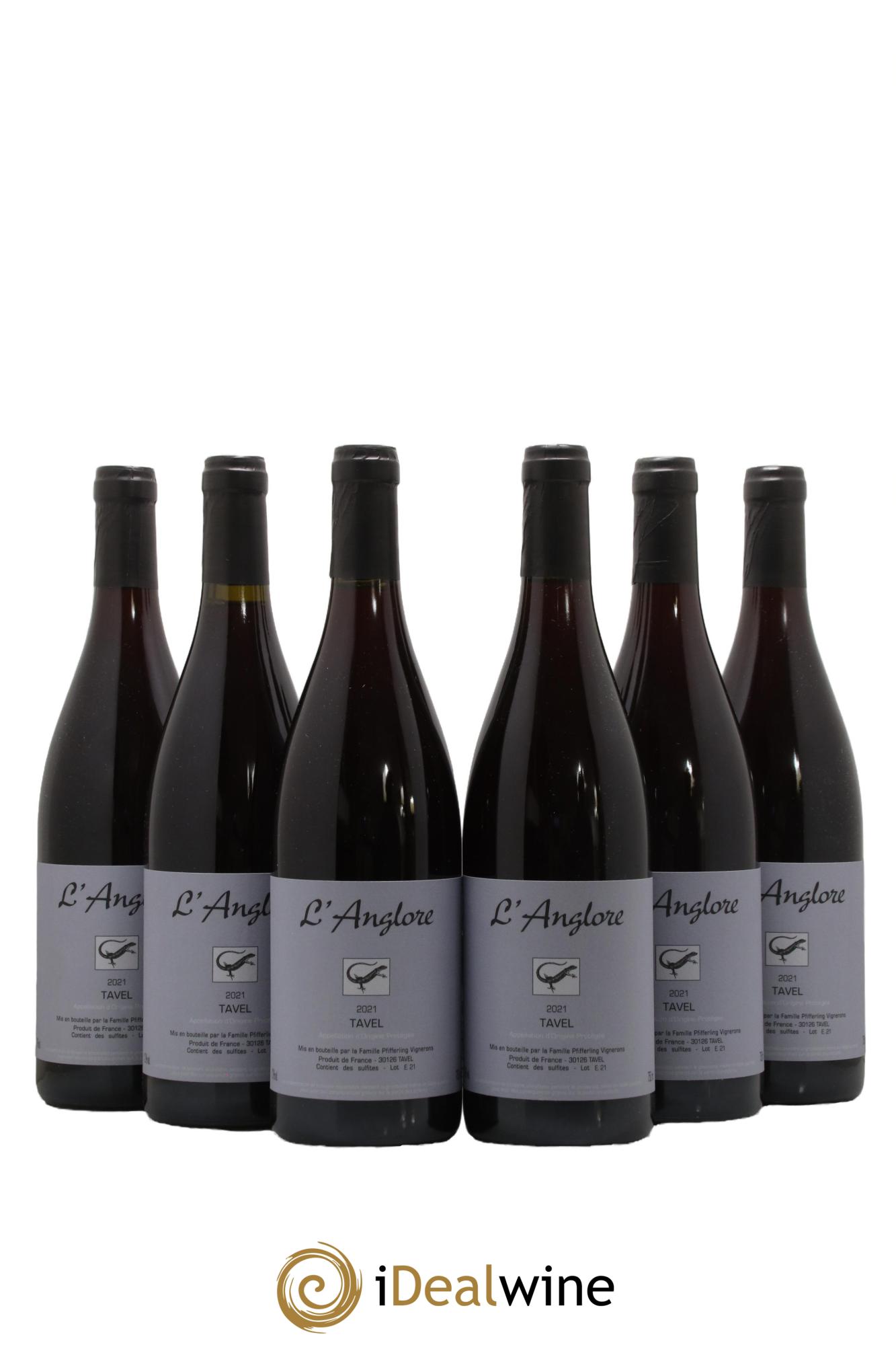 Tavel L'Anglore 2021 - Lot de 6 bouteilles - 0