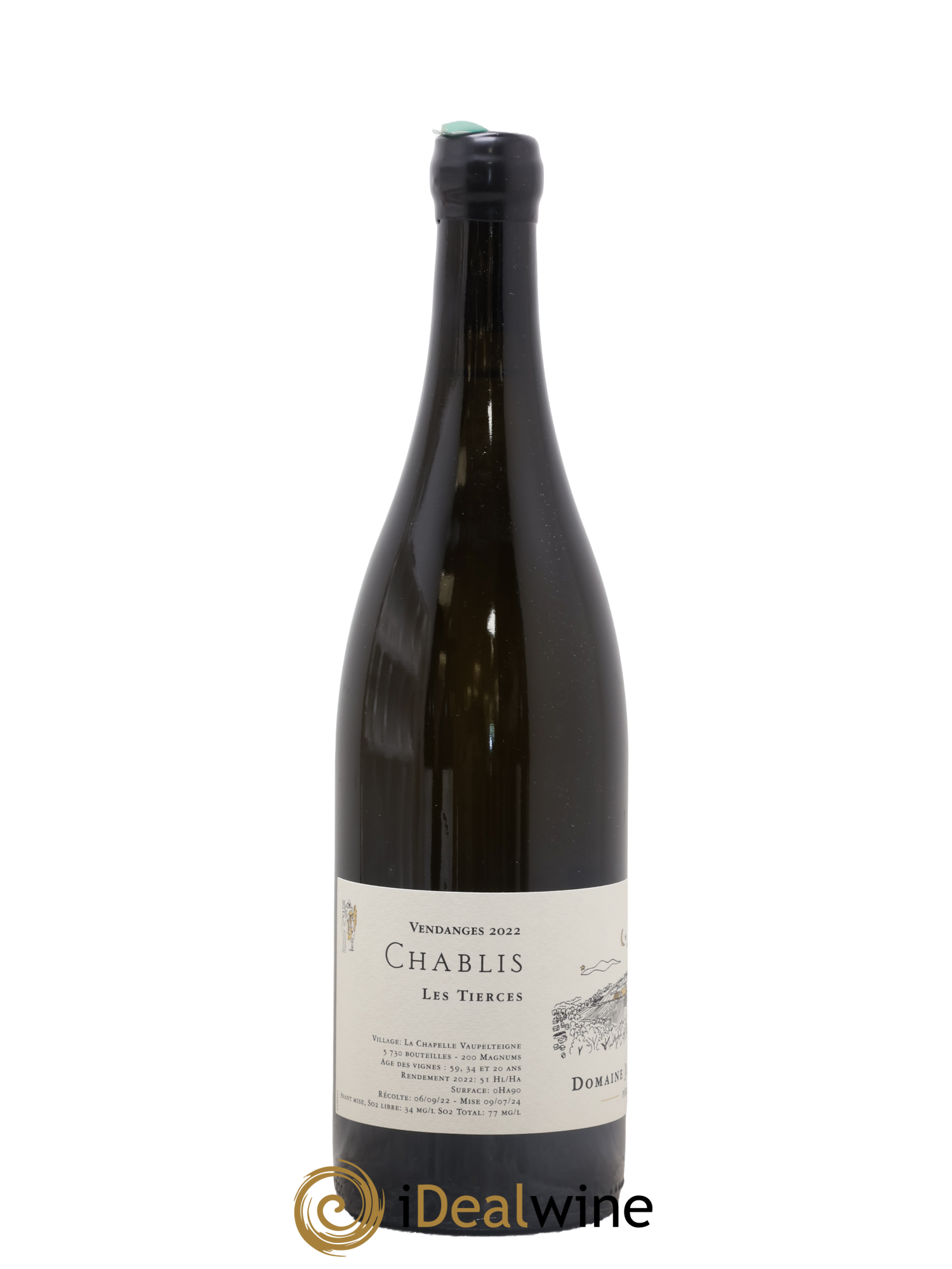 Chablis Les Tierces Jean Dauvissat 2022 - Posten von 1 Flasche - 1