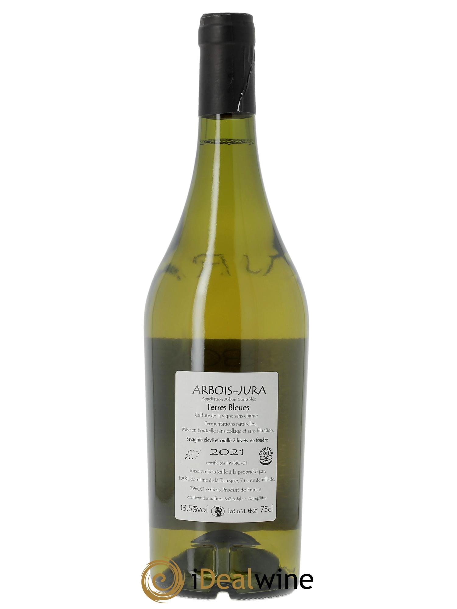 Arbois Terres Bleues Domaine de la Touraize 2021 - Lot de 1 bouteille - 1