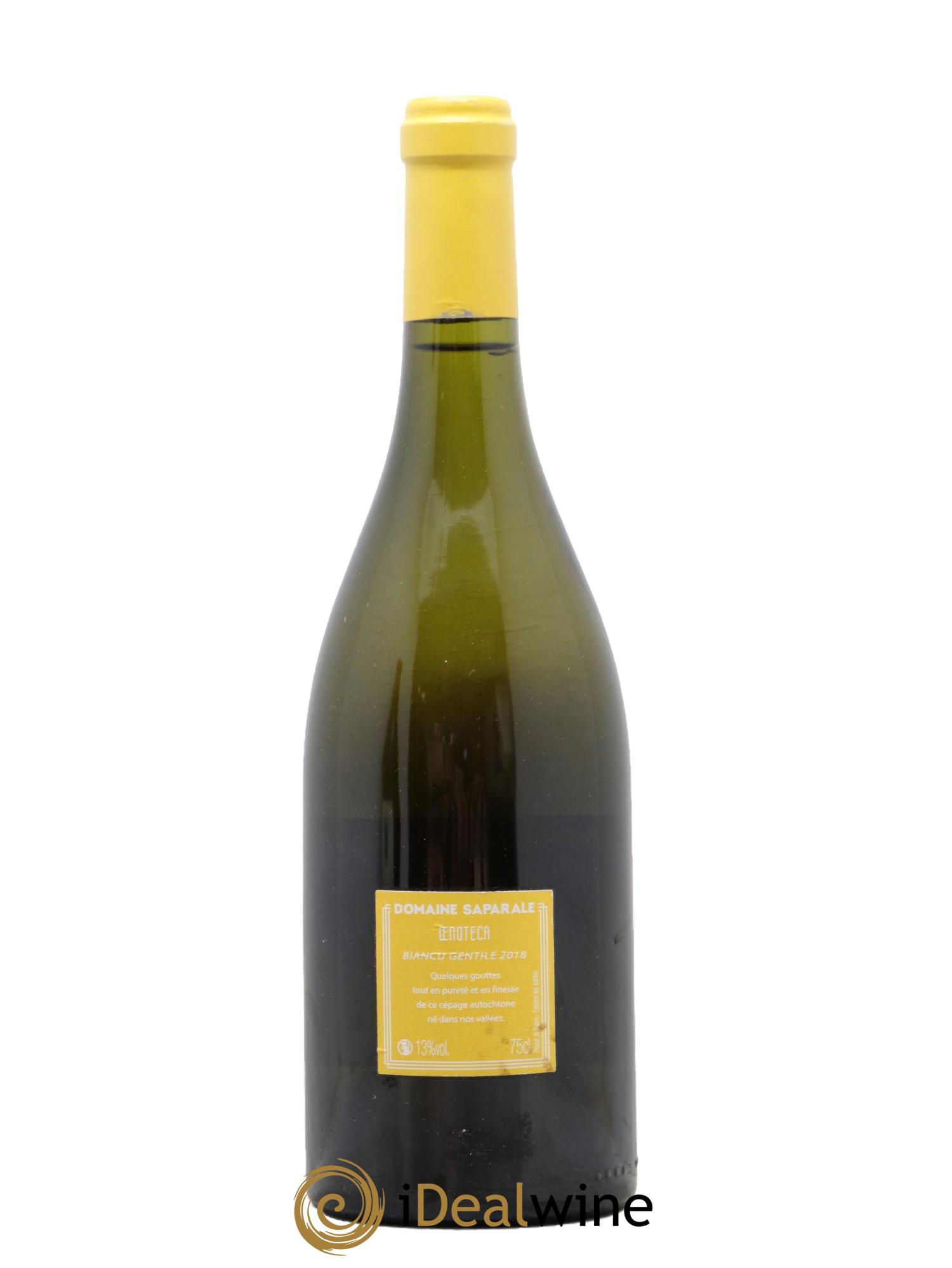 Vin de Corse Oenoteca Biancu Gentile Domaine Saparale 2018 - Lot de 1 bouteille - 1