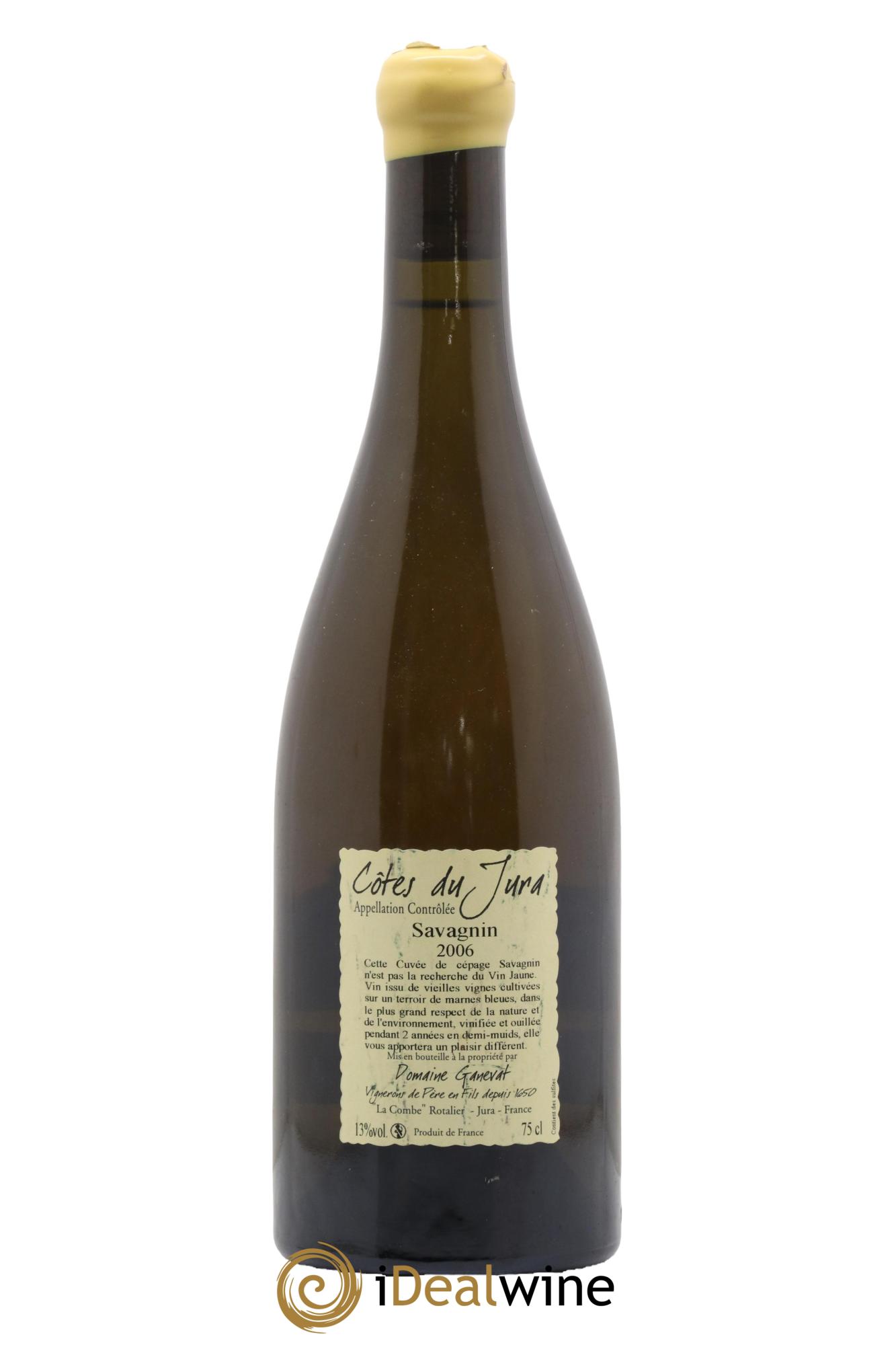 Côtes du Jura Les Chalasses Marnes Bleues Jean-François Ganevat (Domaine) 2006 - Lot of 1 bottle - 1