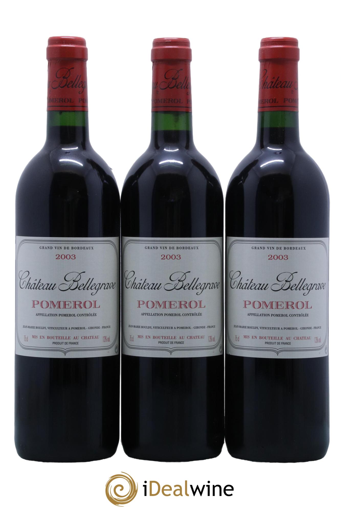 Château Bellegrave 2003 - Lot de 12 bouteilles - 1