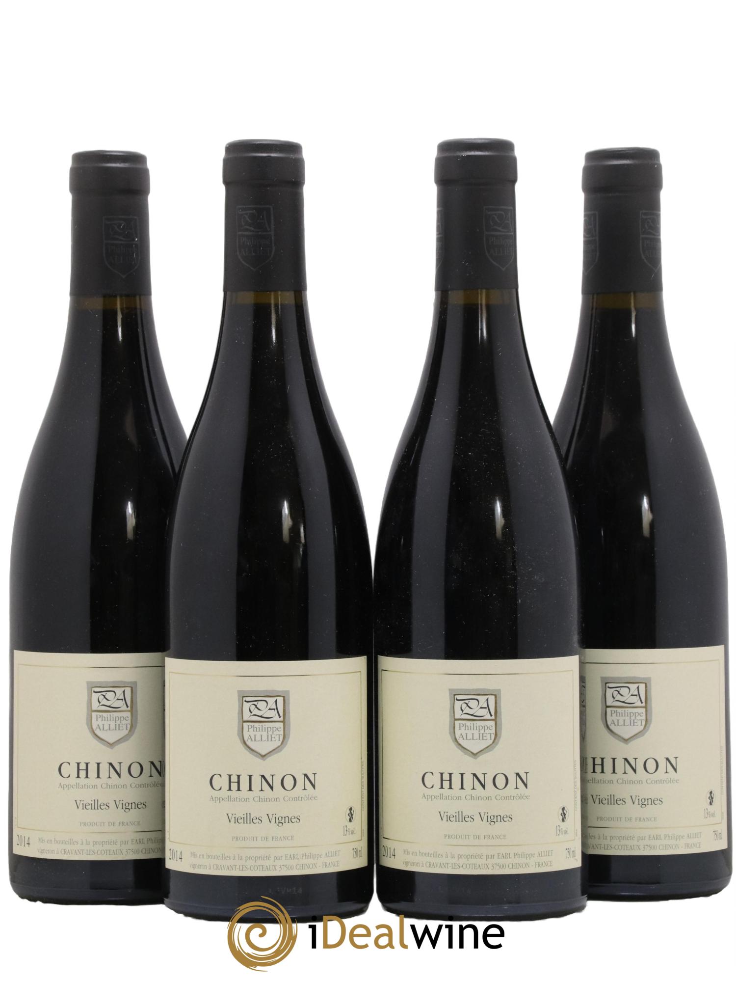 Chinon Vieilles Vignes Philippe Alliet 2014 - Lot de 4 bouteilles - 0