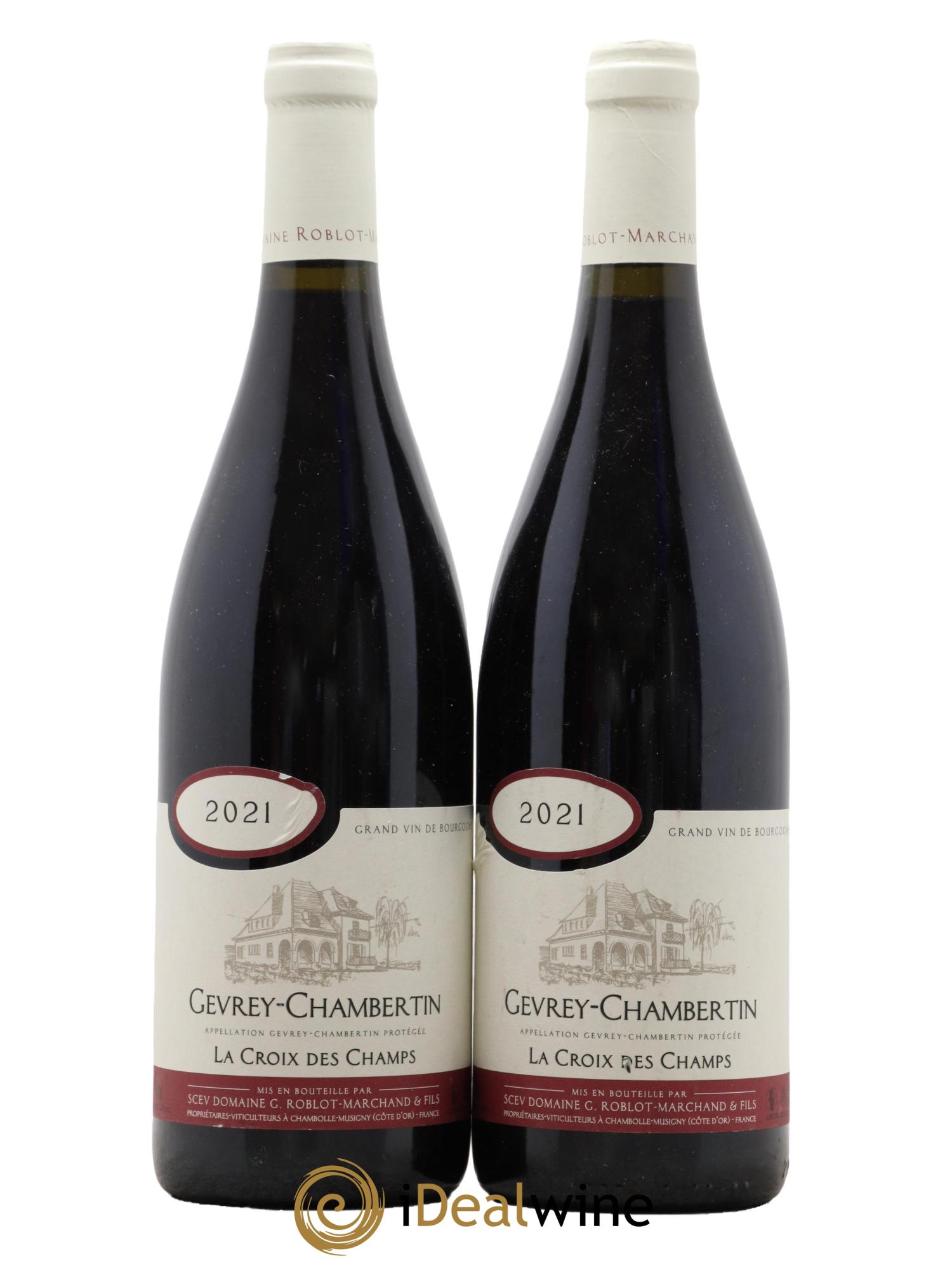 Gevrey-Chambertin La Croix des Champs Domaine Roblot-Marchand 2021 - Lot de 2 bouteilles - 0