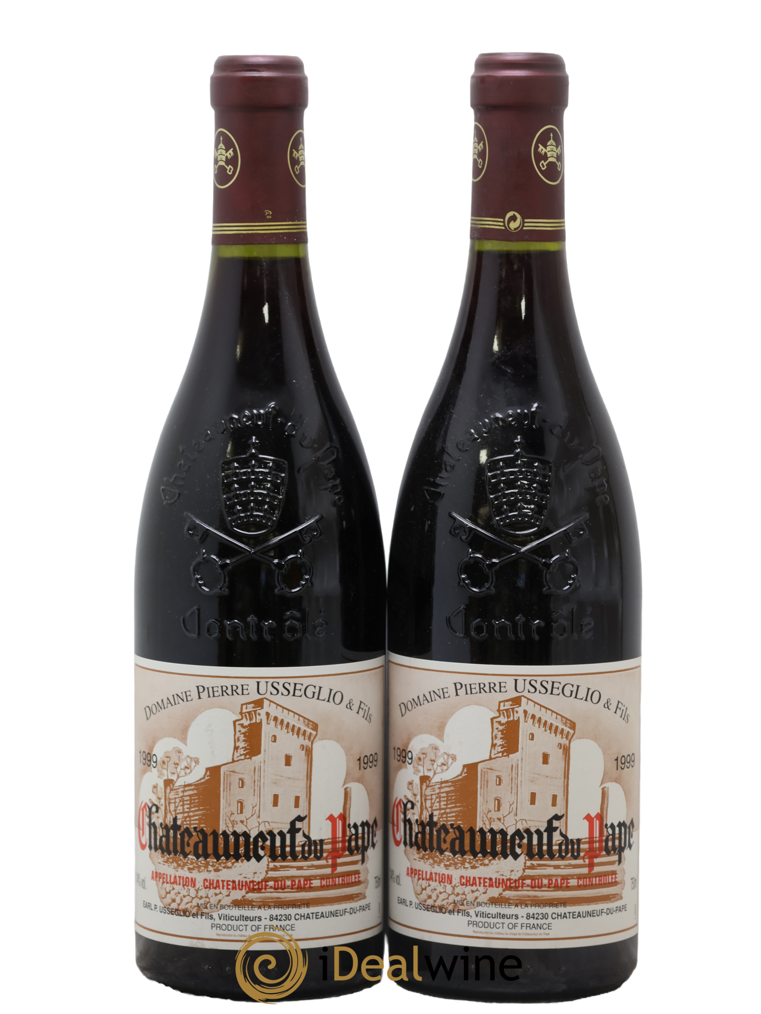Châteauneuf-du-Pape Tradition Pierre Usseglio & Fils 1999 - Lot de 2 bouteilles - 0