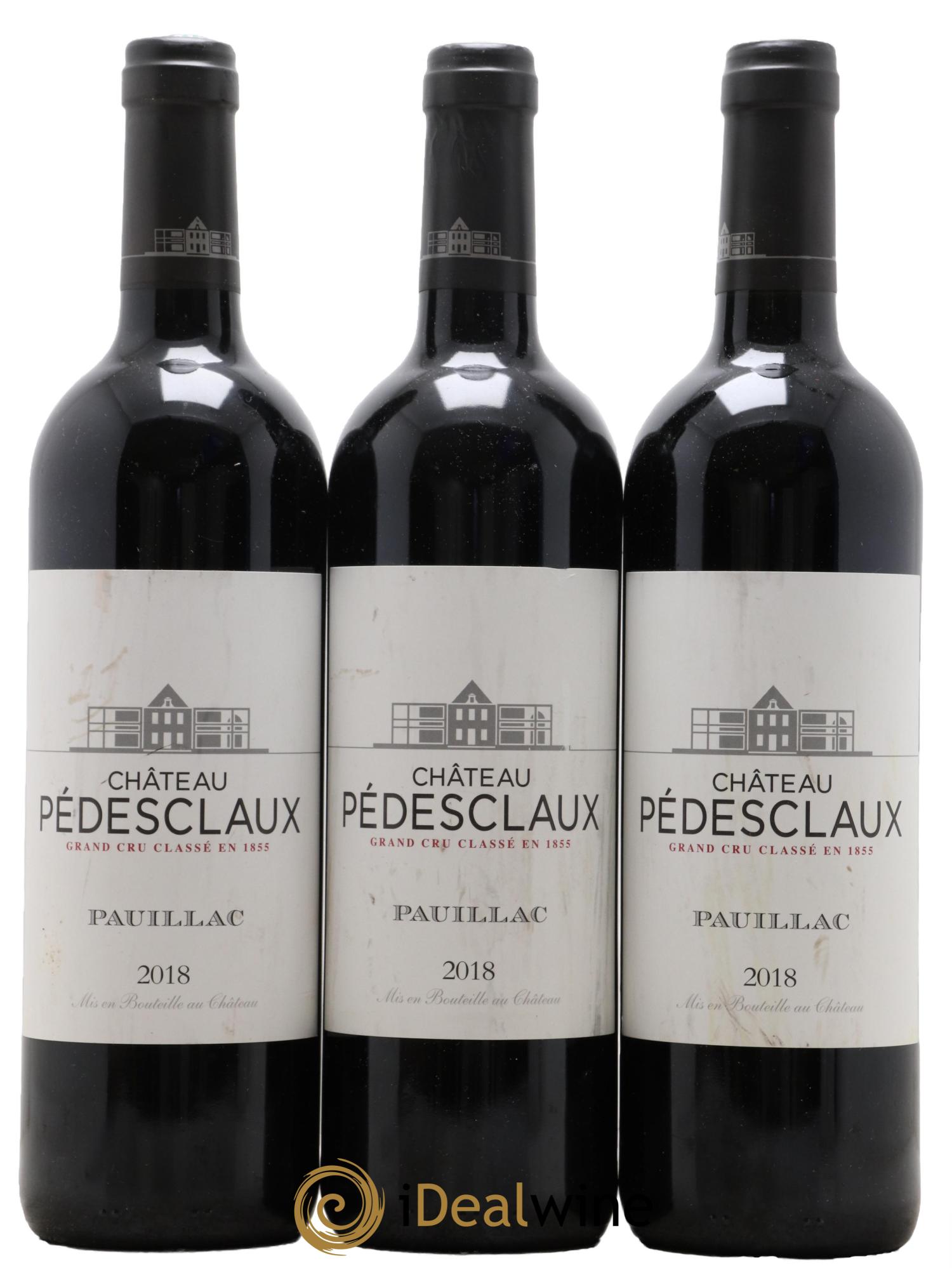 Château Pedesclaux 5ème Grand Cru Classé 2018 - Lot de 3 bouteilles - 0