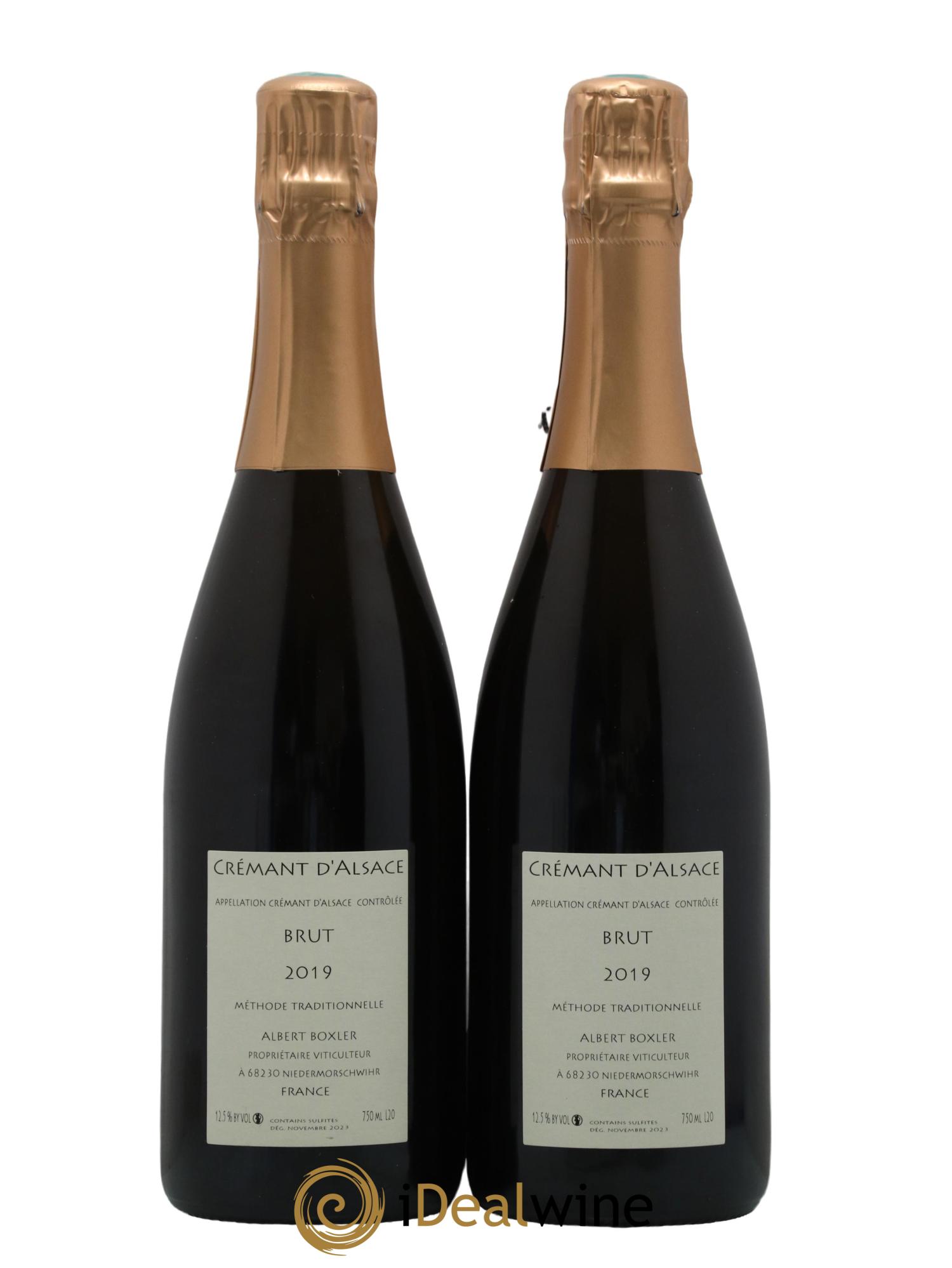 Crémant d'Alsace Albert Boxler 2019 - Lot de 2 bouteilles - 1