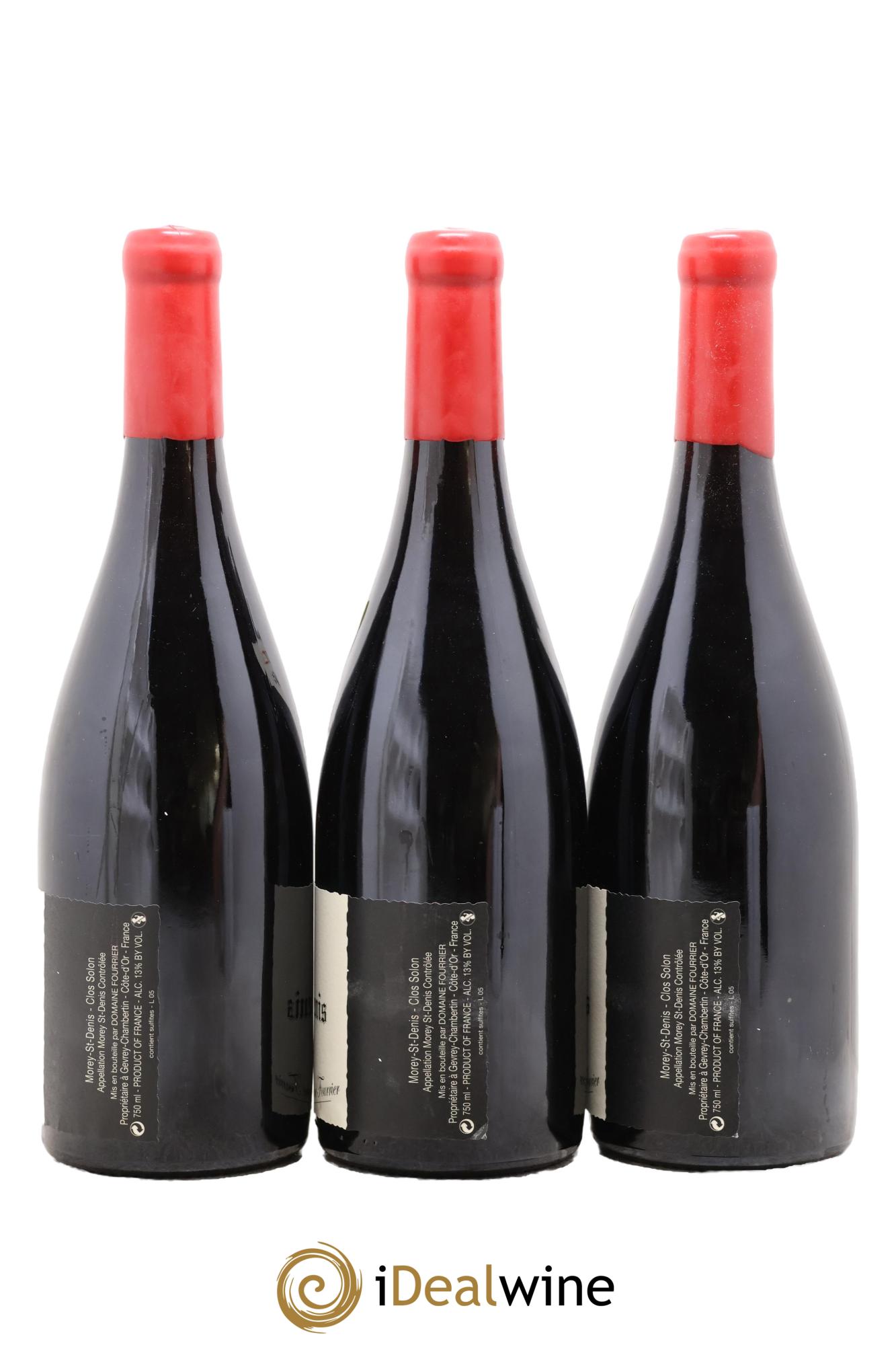 Morey-Saint-Denis Clos Solon Vieille Vigne Fourrier (Domaine) 2015 - Lot de 3 bouteilles - 1