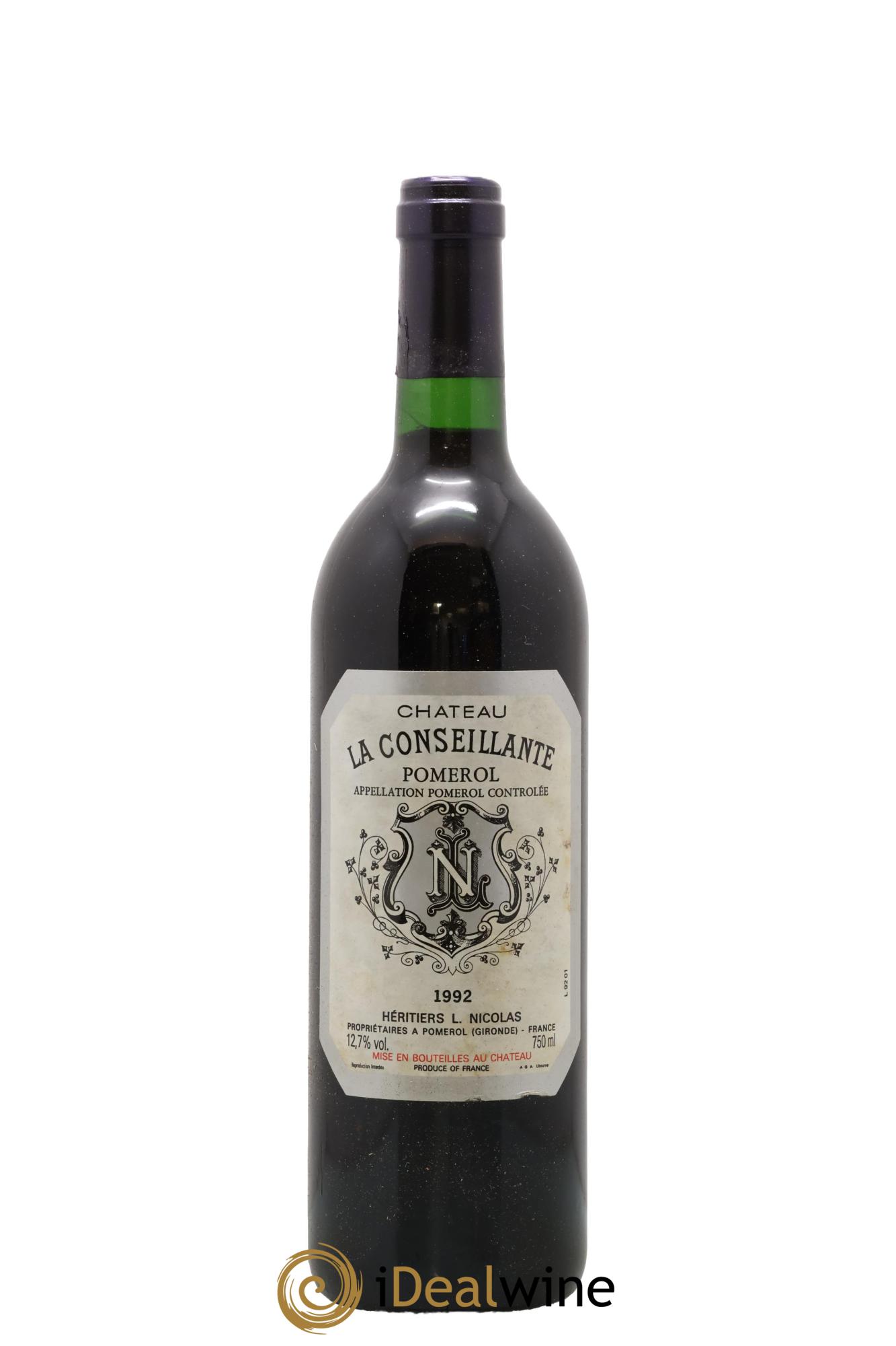 Château la Conseillante 1992 - Lot de 1 bouteille - 0