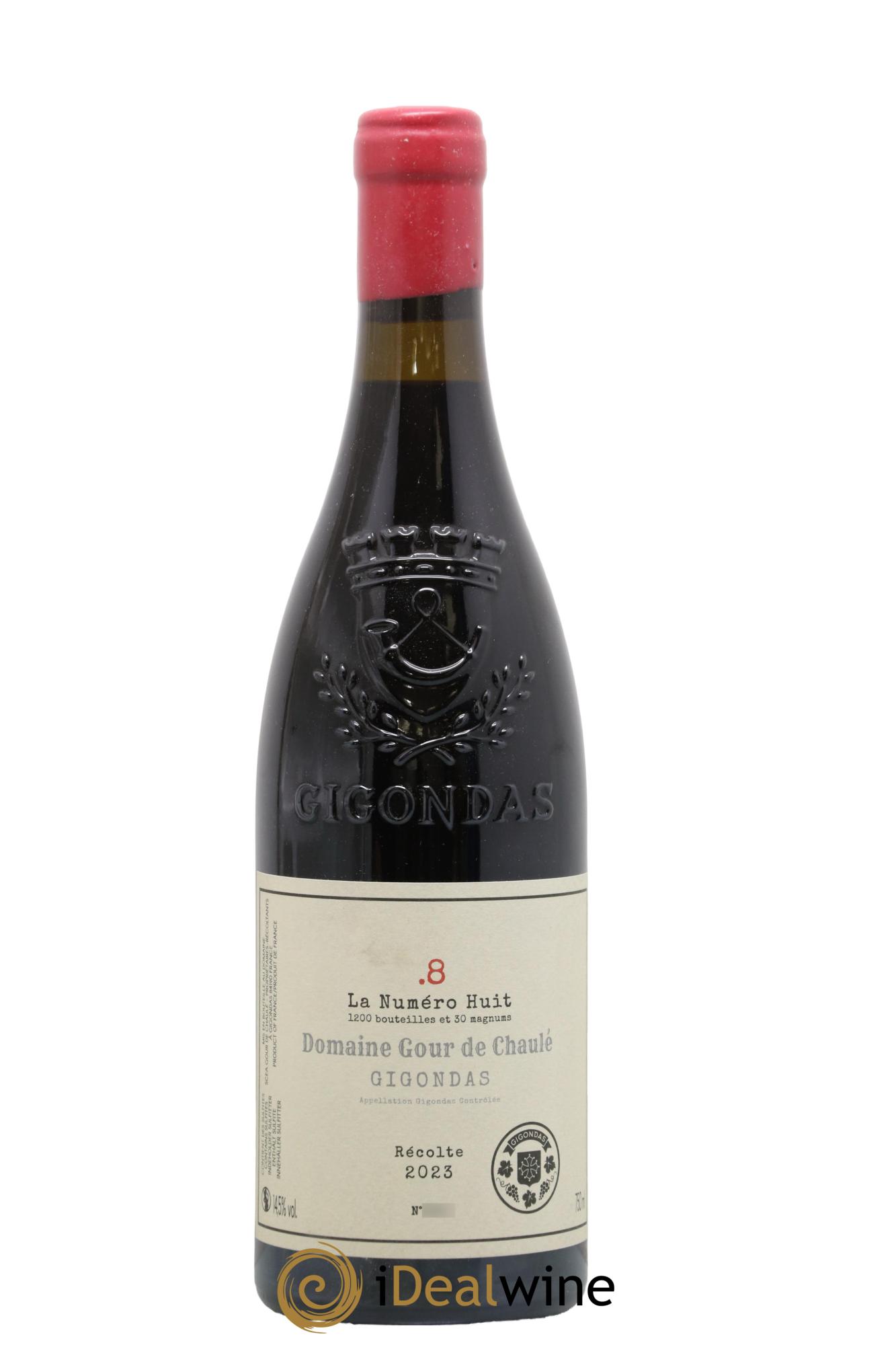 Gigondas Le Numéro Huit .8 Gour de Chaulé 2023 - Posten von 1 Flasche - 0
