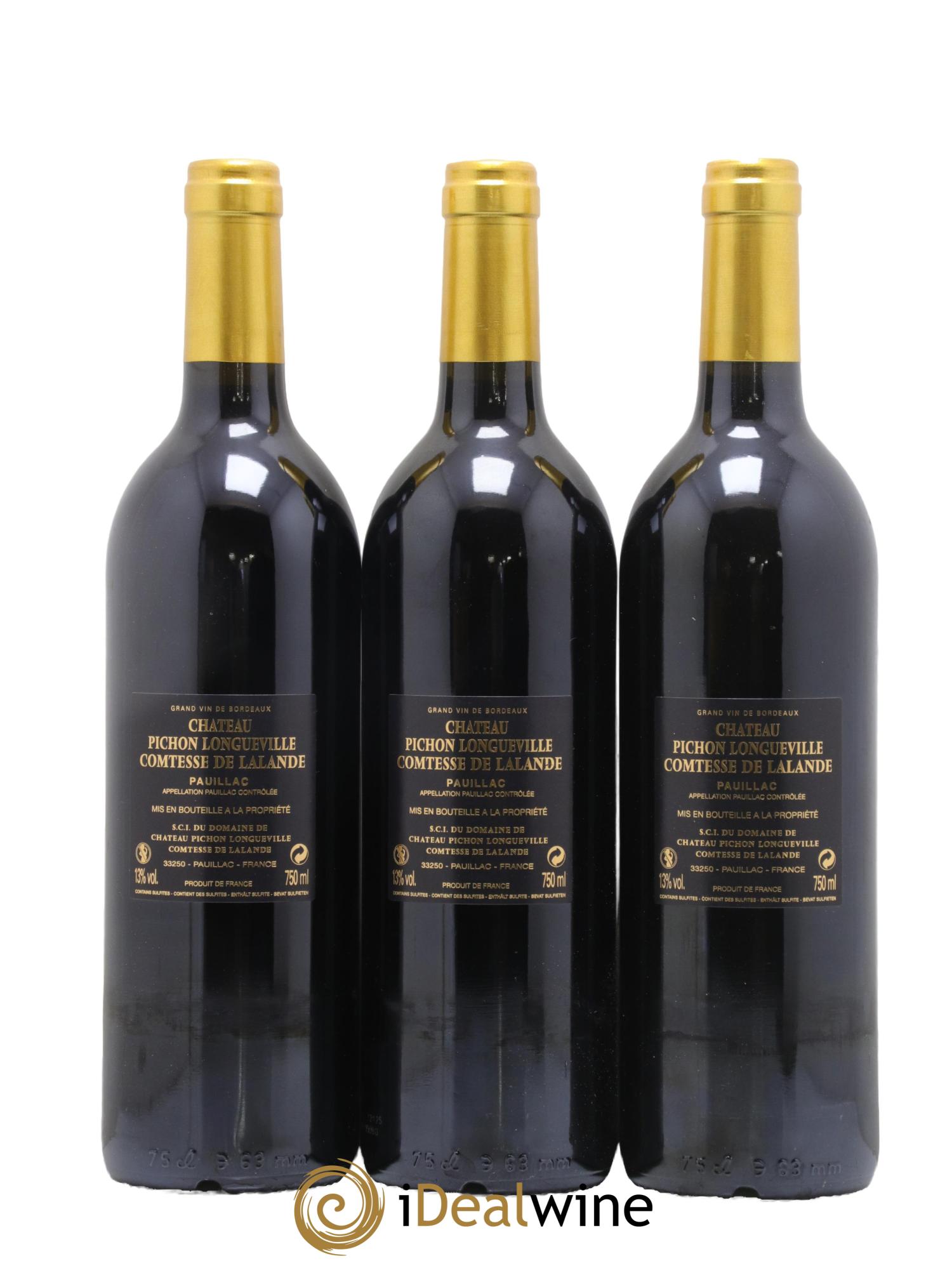 Château Pichon Longueville Comtesse de Lalande 2ème Grand Cru Classé 2012 - Posten von 6 Flaschen - 4