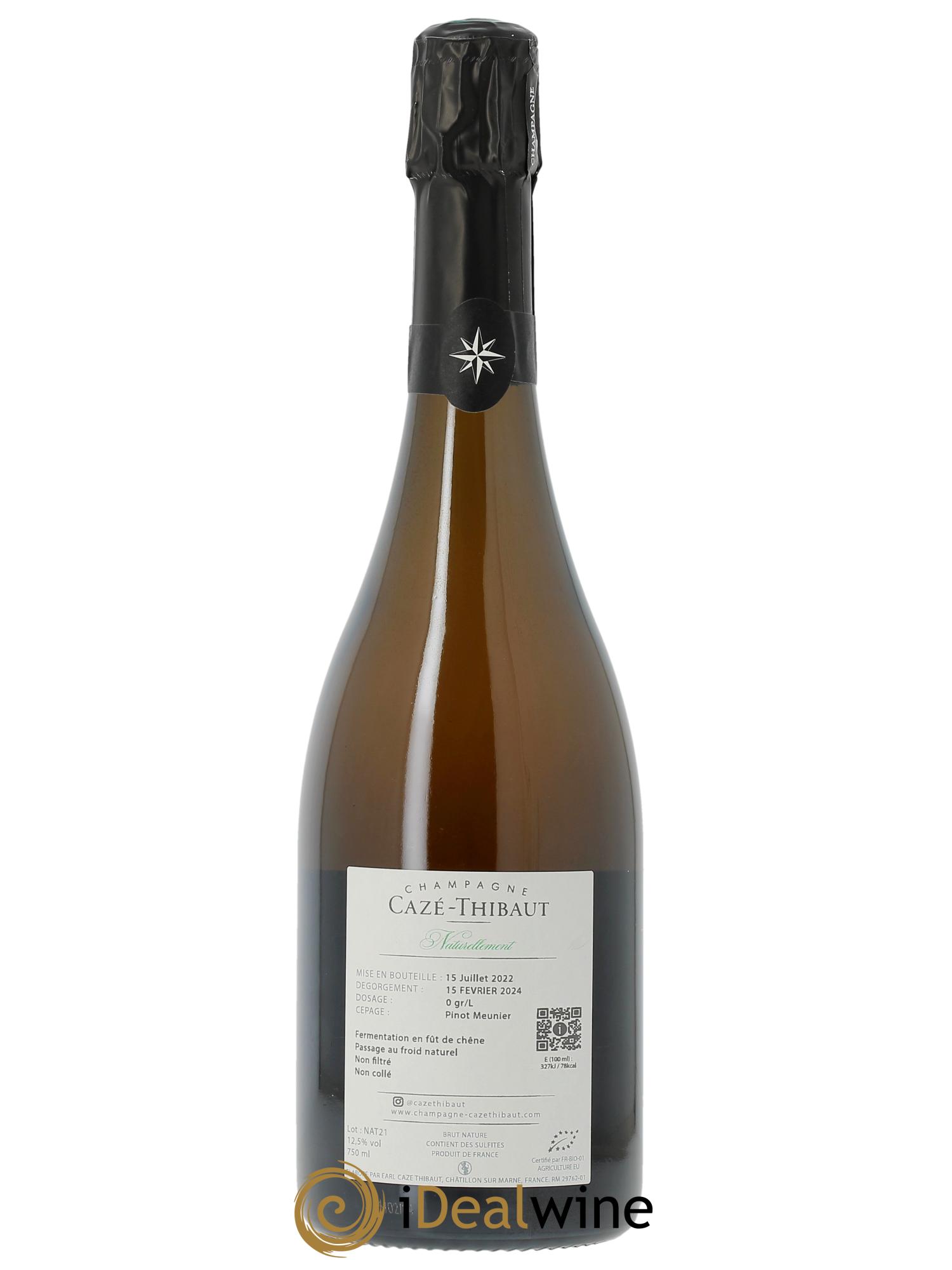 Naturellement Extra-Brut Cazé Thibaut 2021 - Lotto di 1 bottiglia - 1