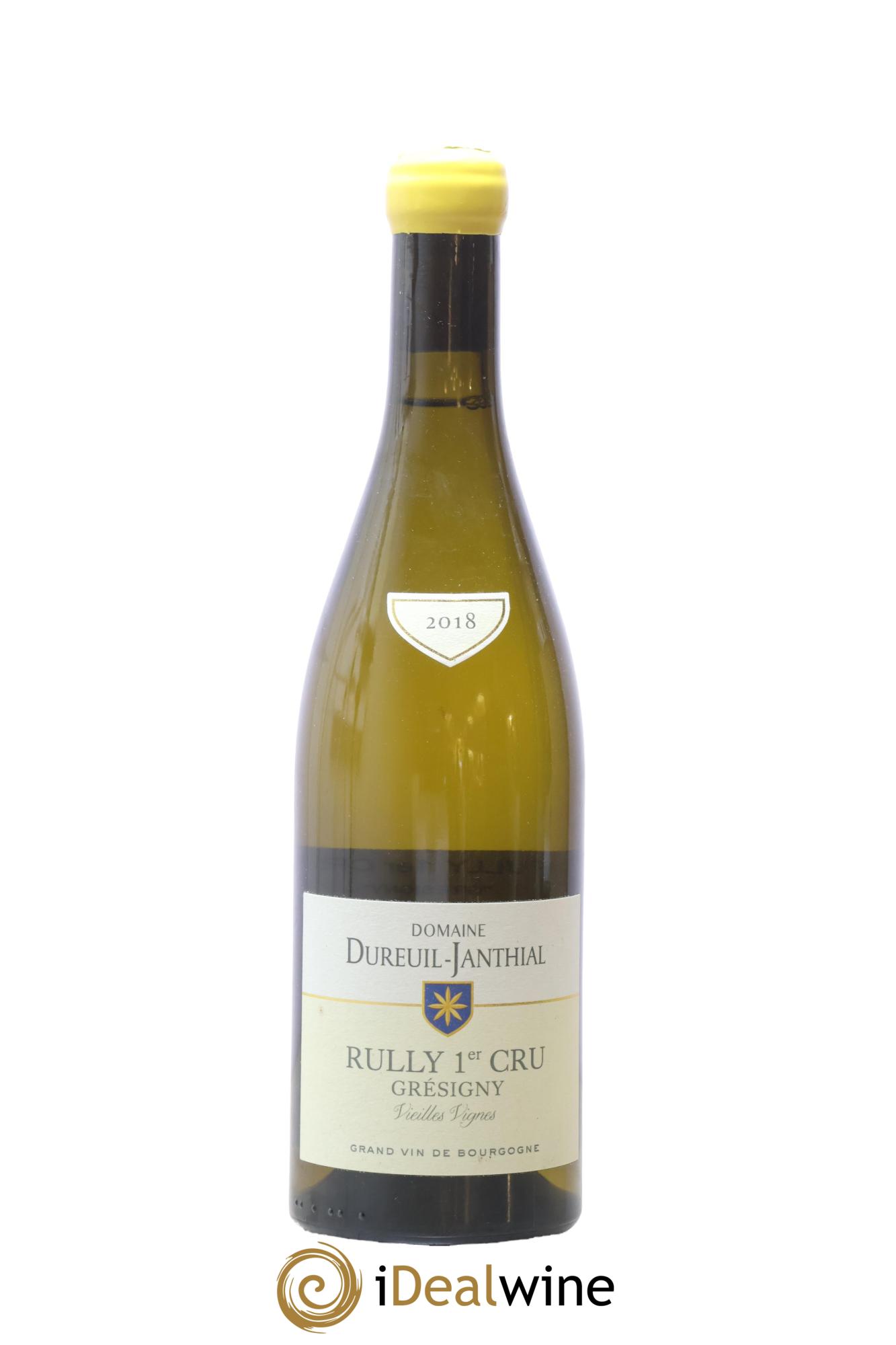 Rully 1er Cru Grésigny Vieilles Vignes Vincent Dureuil-Janthial 2018 - Lot de 1 bouteille - 0