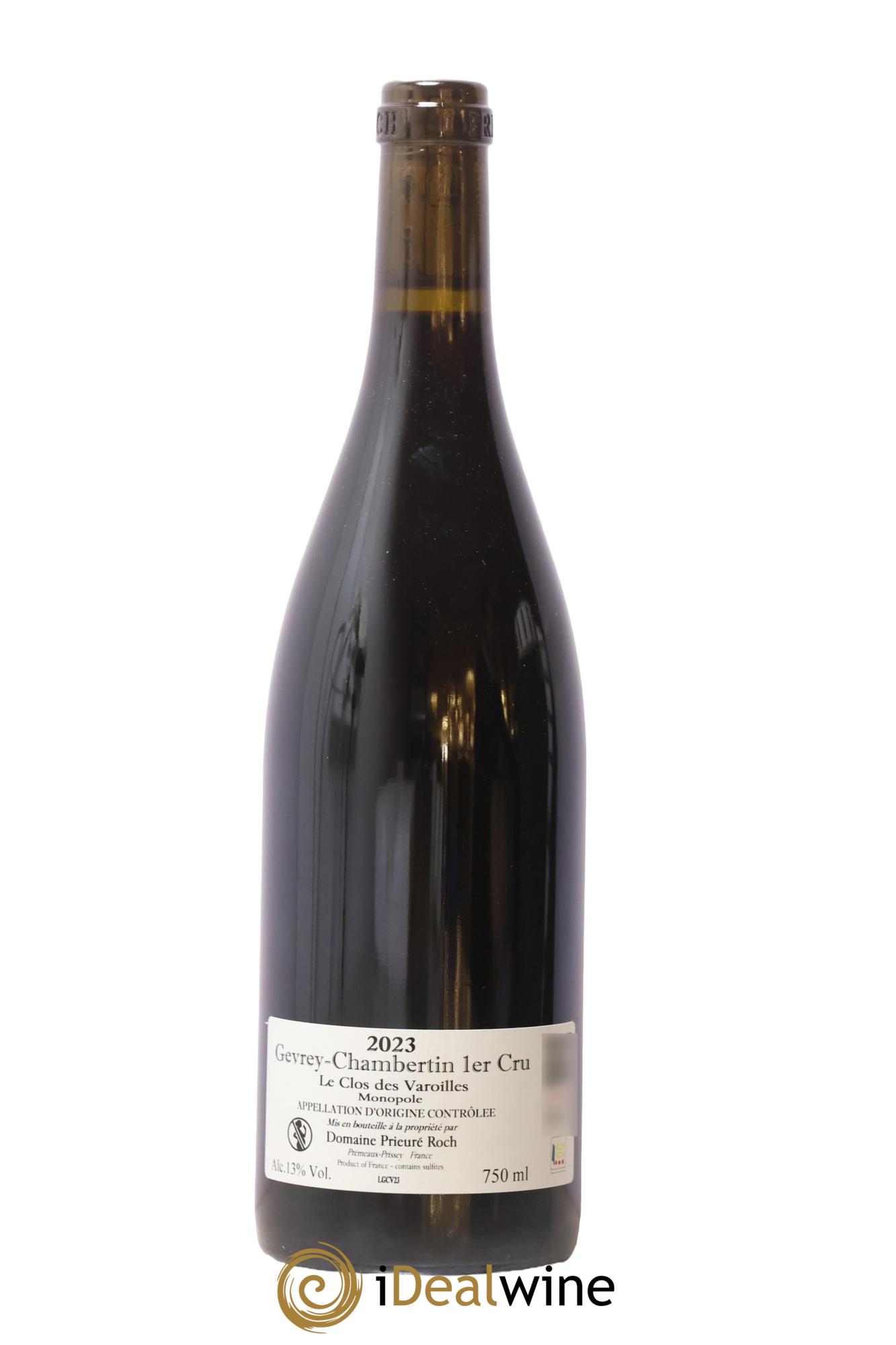 Gevrey-Chambertin 1er Cru Le Clos des Varoilles Monopole Prieuré Roch 2023 - Lot de 1 bouteille - 1