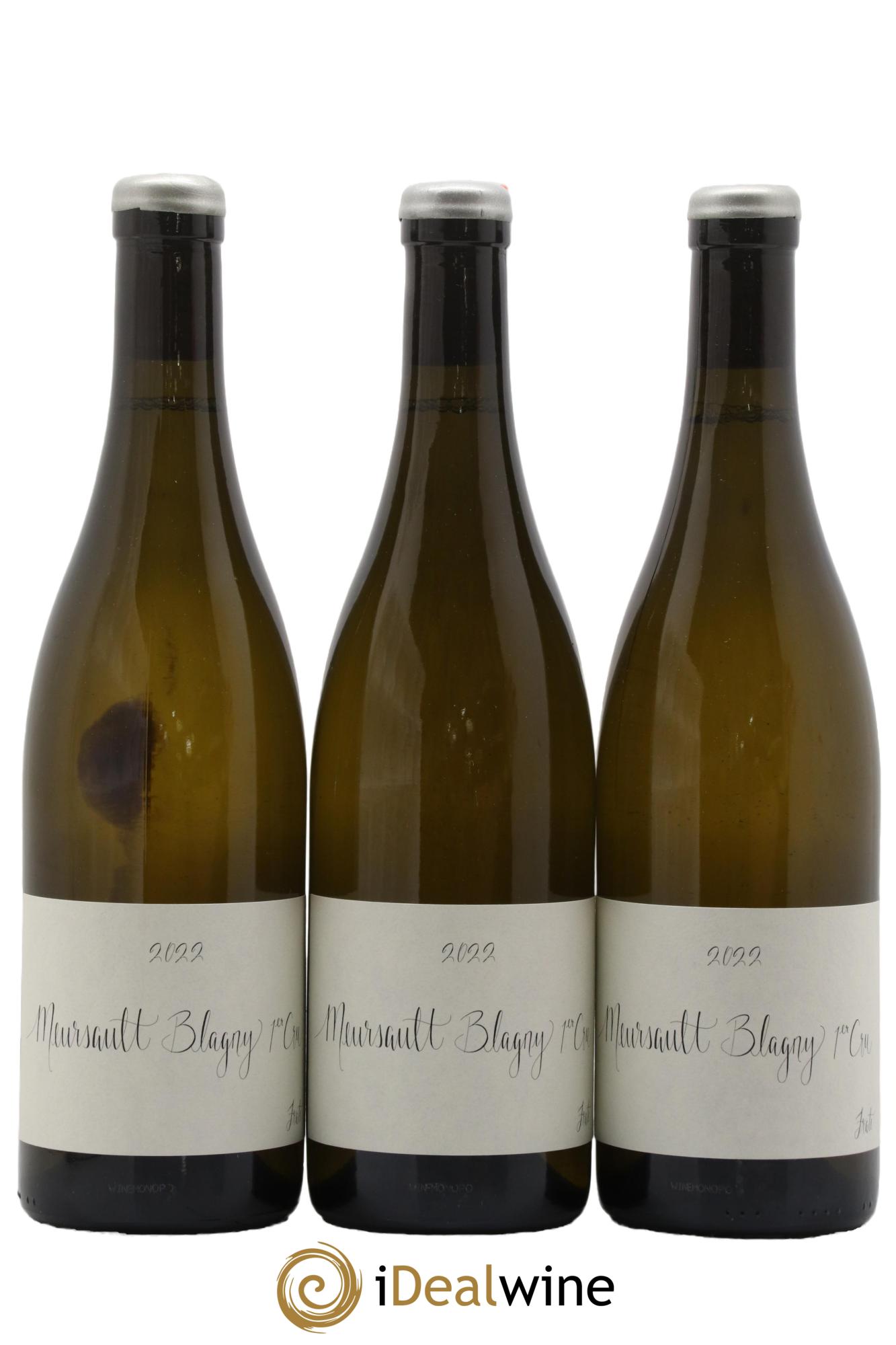 Meursault 1er Cru Blagny Fraté Frédéric Cossard 2022 - Lot de 3 bouteilles - 0