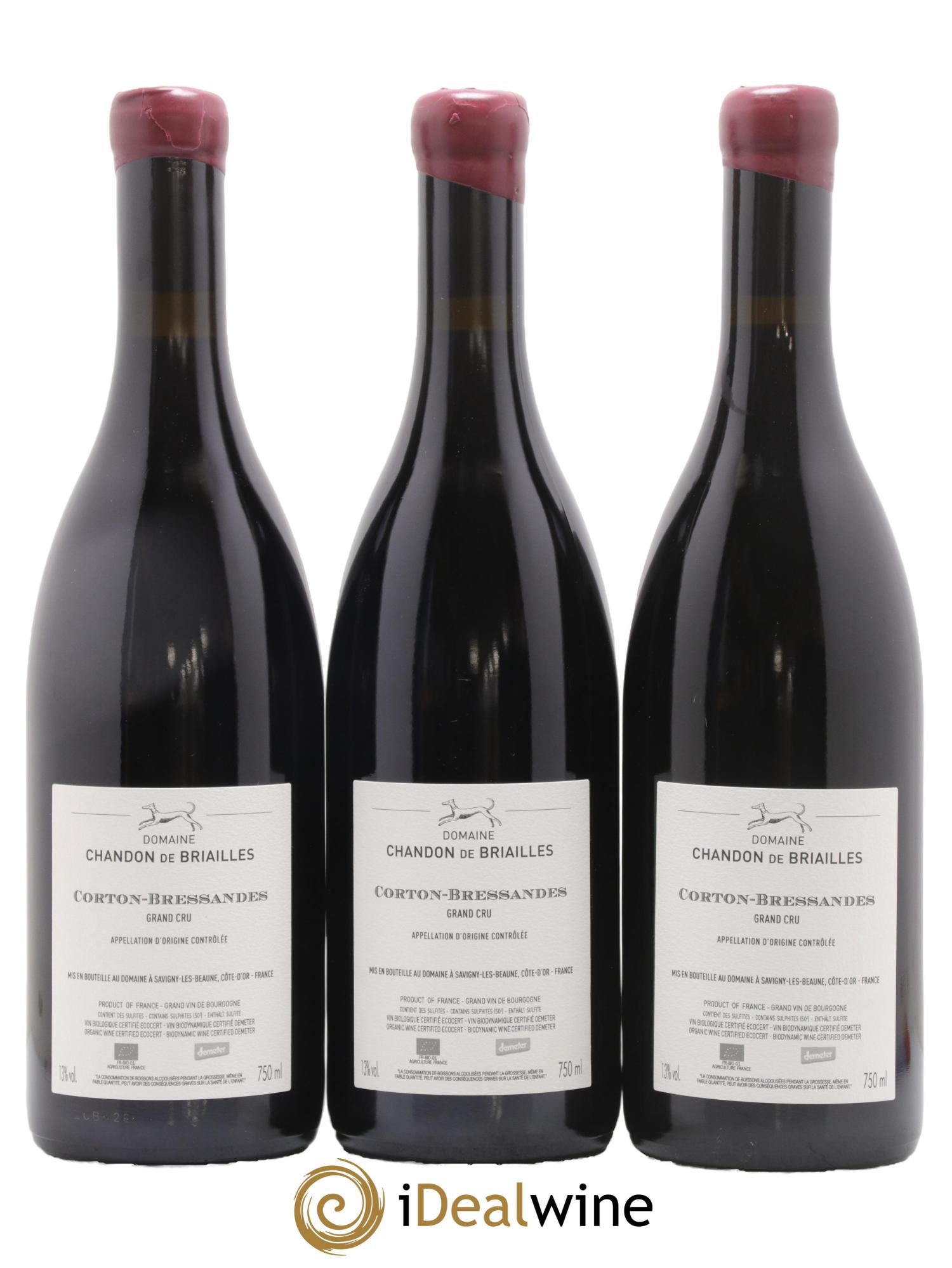 Corton Grand Cru Bressandes Chandon de Briailles  2020 - Lot de 3 bouteilles - 1