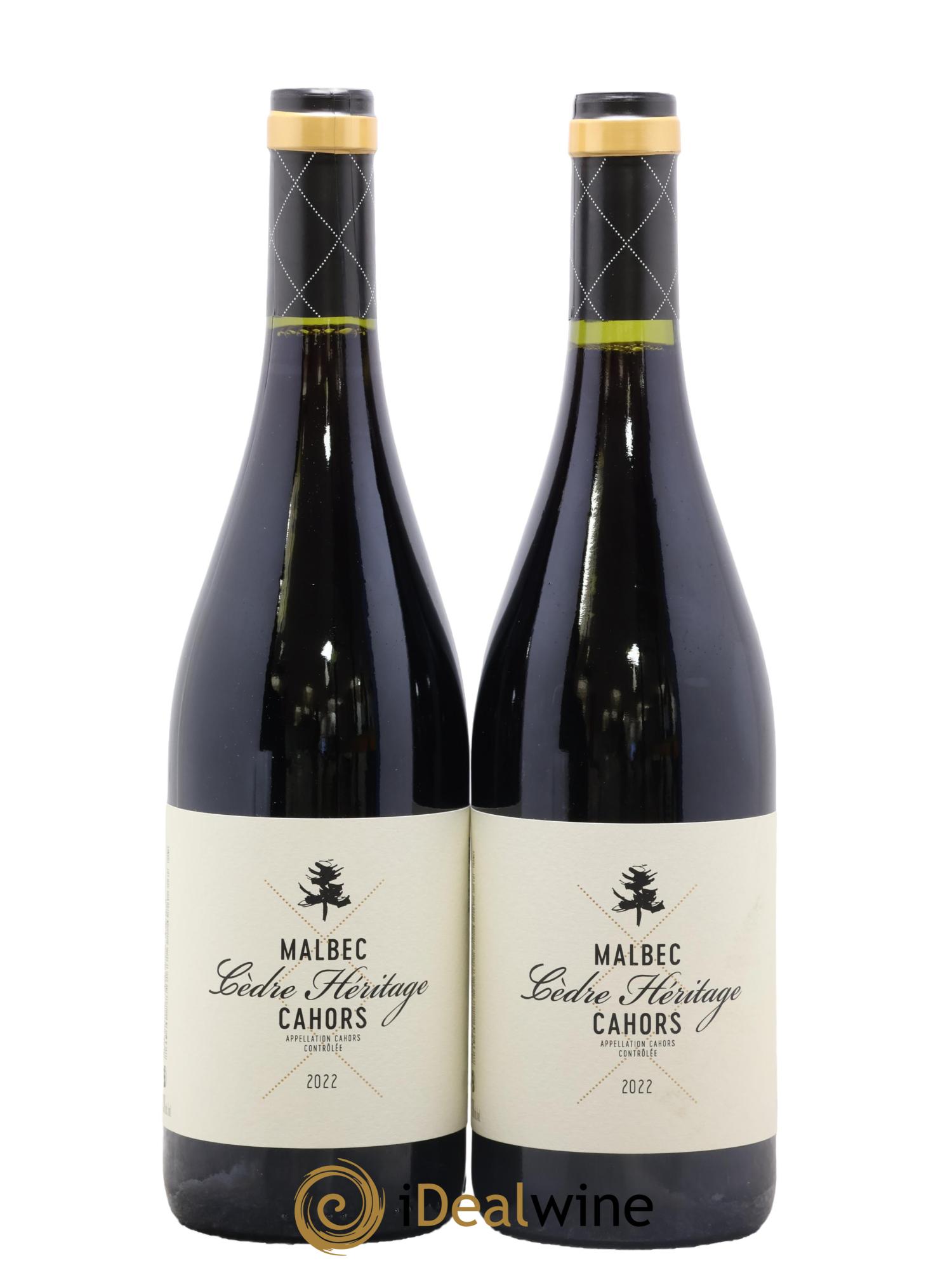 Cahors Château du Cèdre Héritage Pascal et Jean-Marc Verhaeghe 2022 - Lot de 2 bouteilles - 0