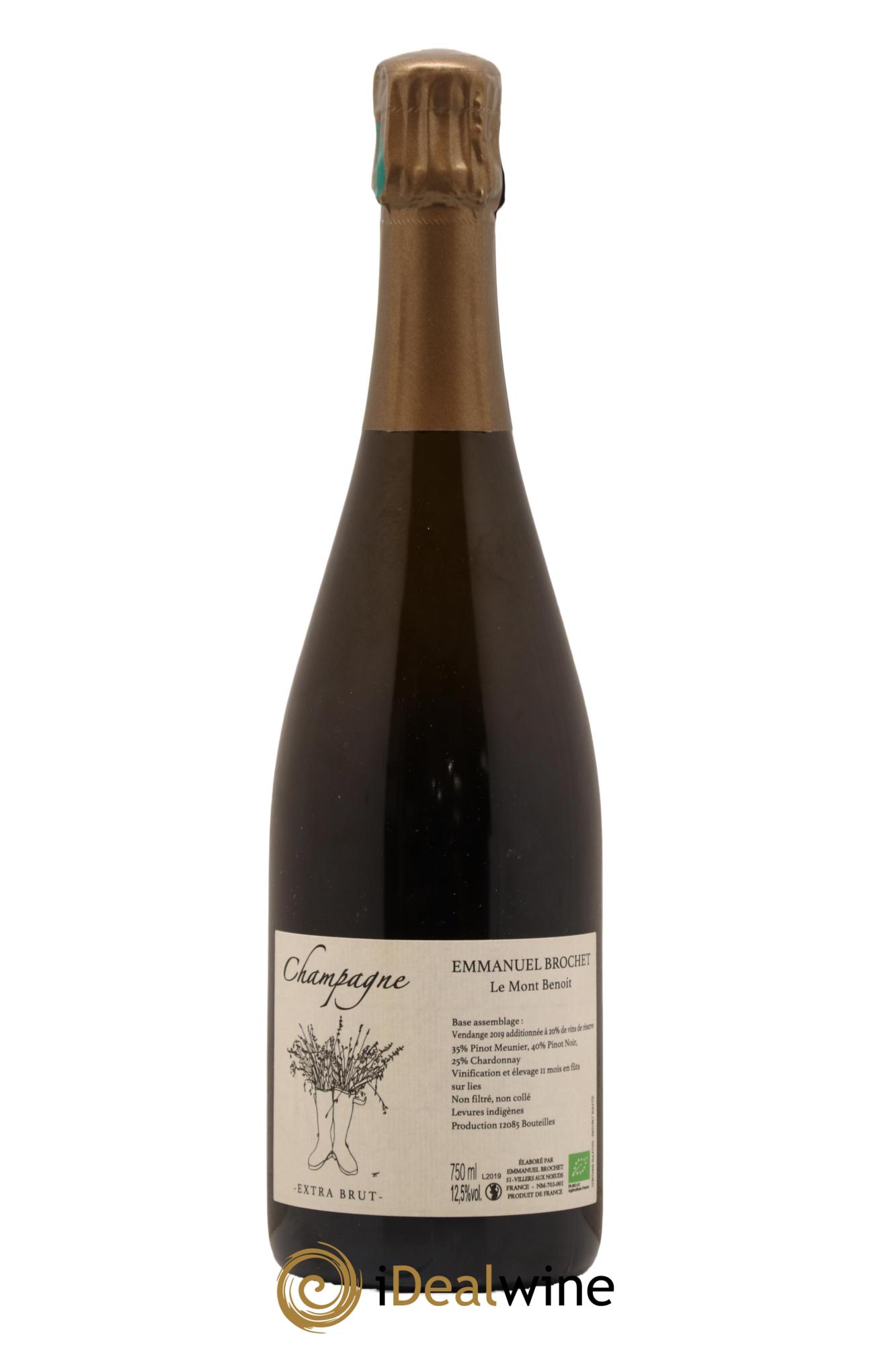 Le Mont Benoit Extra-Brut Emmanuel Brochet - Lot de 1 bouteille - 0