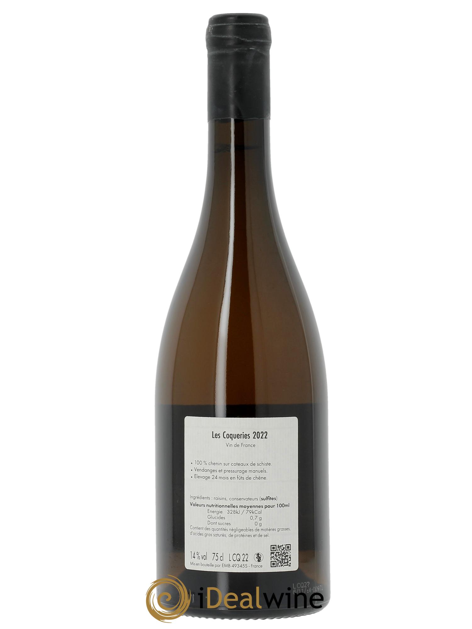 Vin de France Coqueries Château de Bonnezeaux 2022 - Posten von 1 Flasche - 1