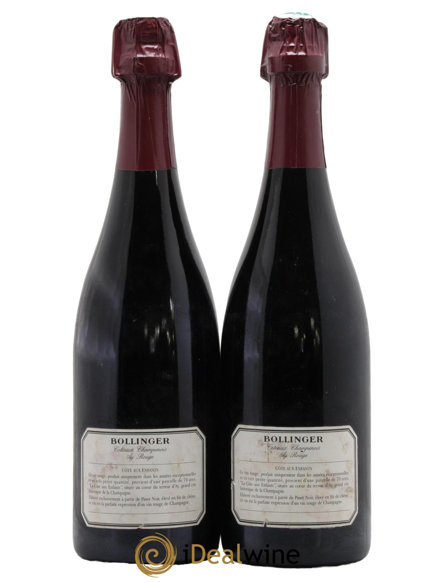 La Côte Aux Enfants Bollinger 1990 - Lotto di 2 bottiglie - 1
