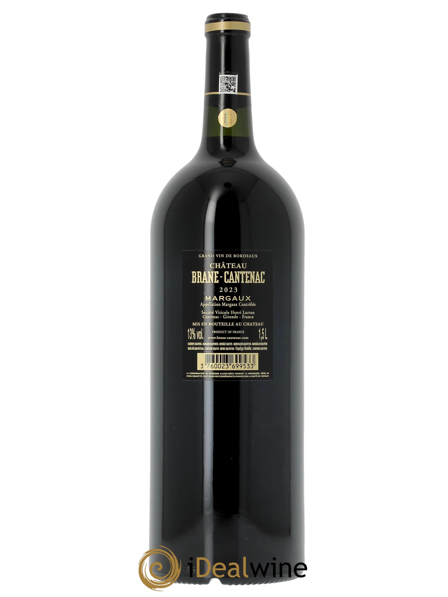 Château Brane Cantenac 2ème Grand Cru Classé (Cassetta in legno a partire da 3 dmg) 2023 - Lotto di 1 magnum - 1