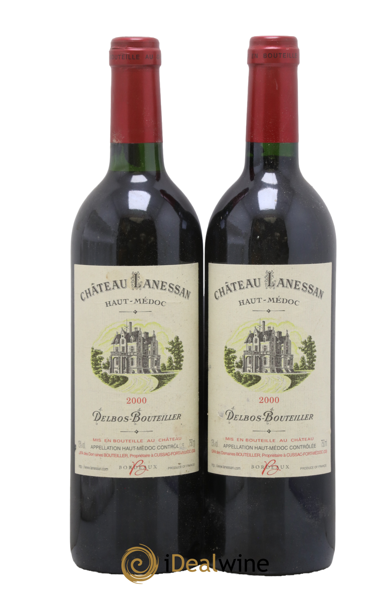 Château Lanessan Cru Bourgeois 2000 - Lot de 2 bouteilles - 0