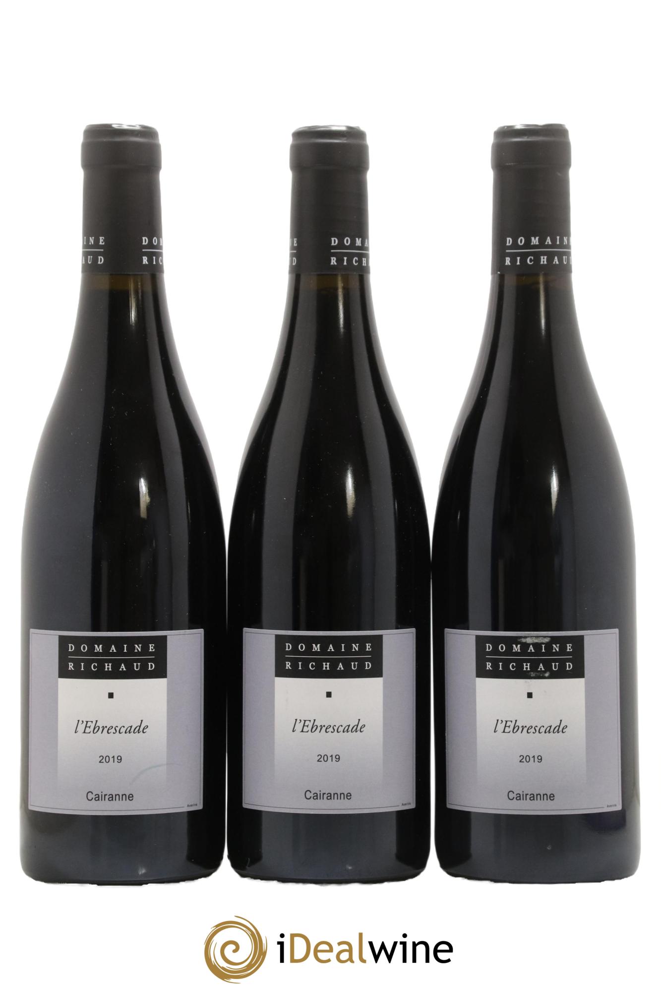 Cairanne Ebrescade Marcel Richaud 2019 - Lot de 3 bouteilles - 0