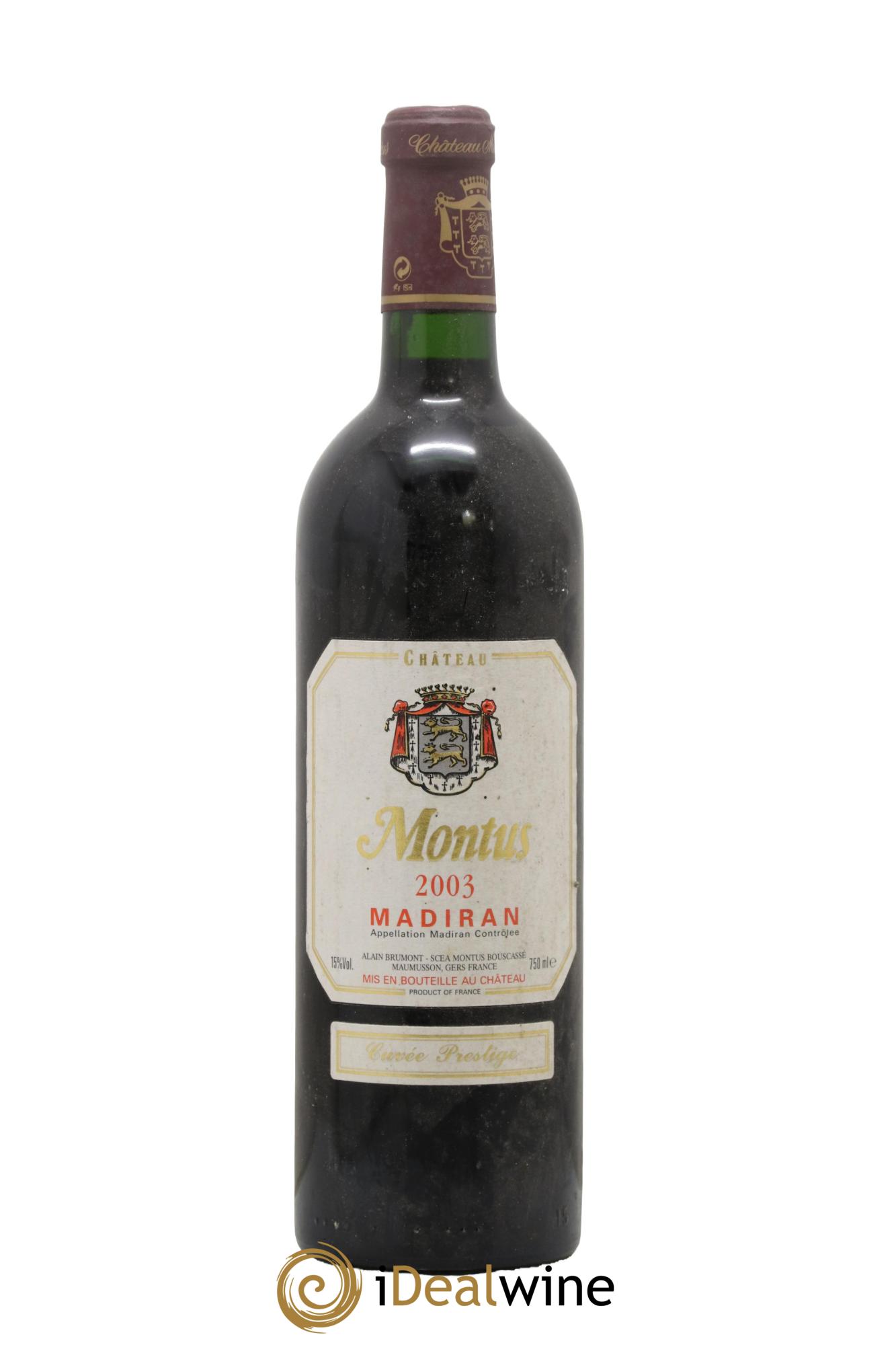 Madiran Château Montus-Prestige Alain Brumont 2003 - Posten von 1 Flasche - 0