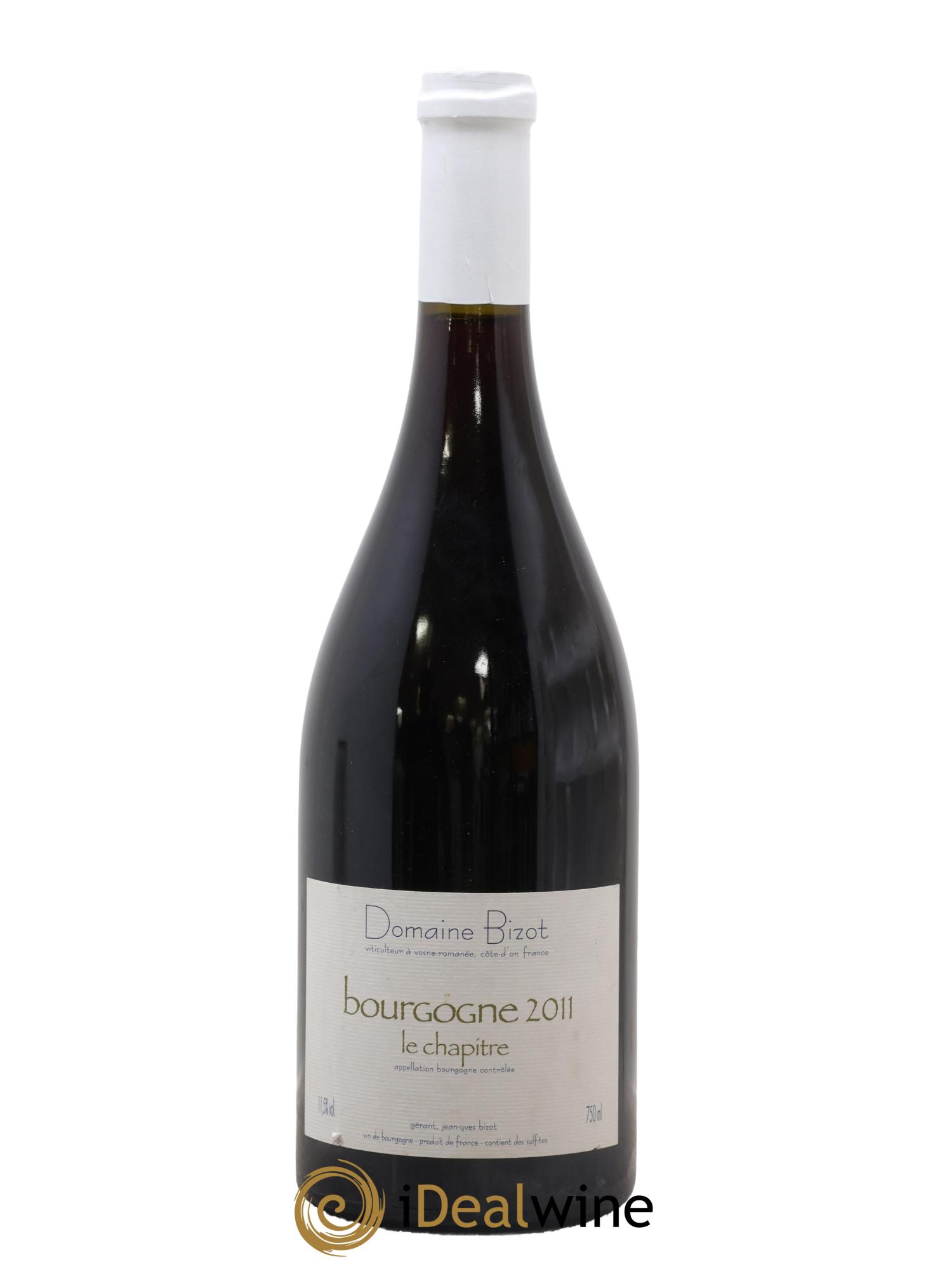Bourgogne Le Chapitre Bizot (Domaine) 2011 - Lot of 1 bottle - 0