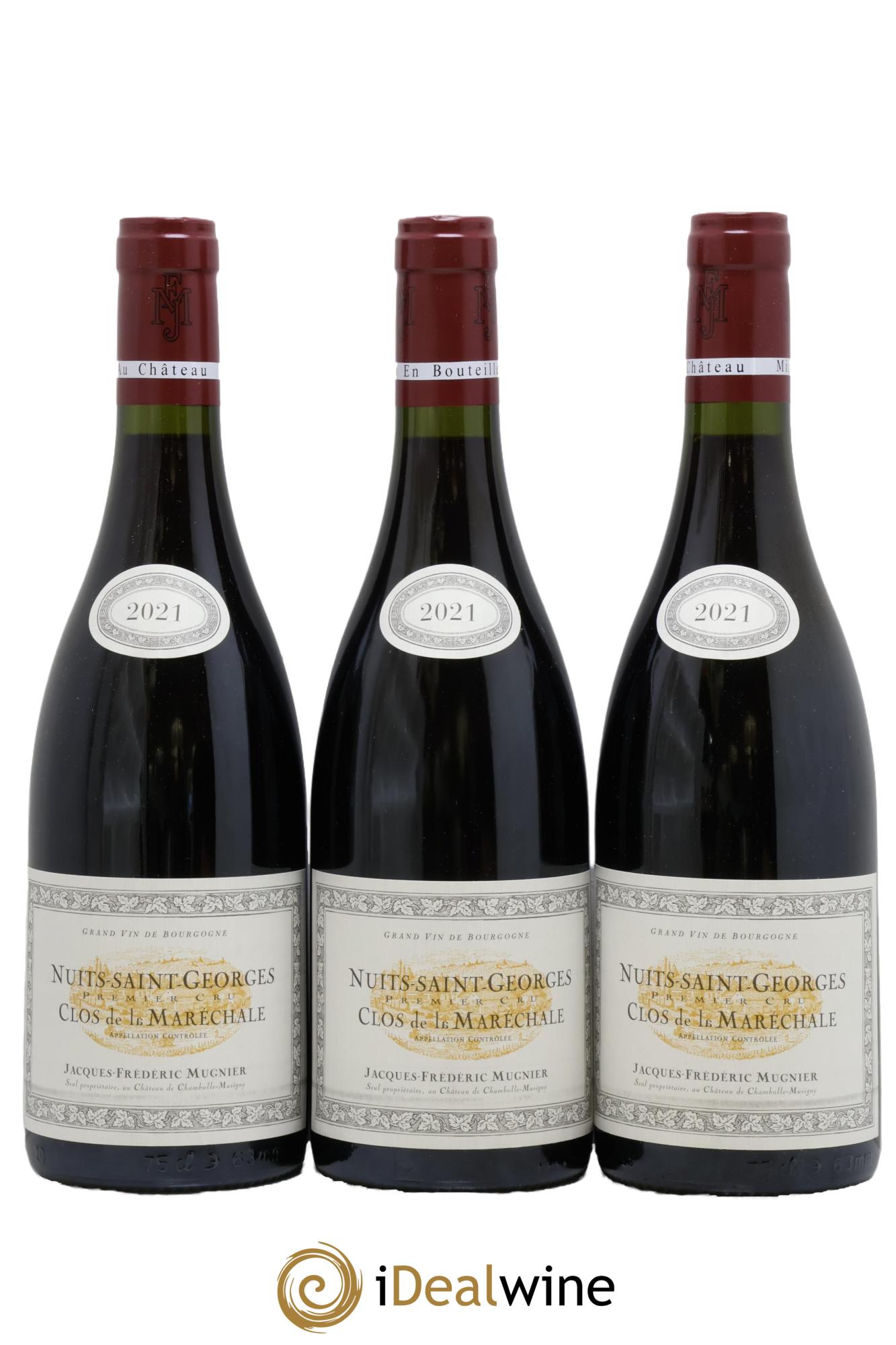 Nuits-Saint-Georges 1er Cru Clos de La Maréchale Jacques-Frédéric Mugnier 2021 - Lot of 3 bottles - 0