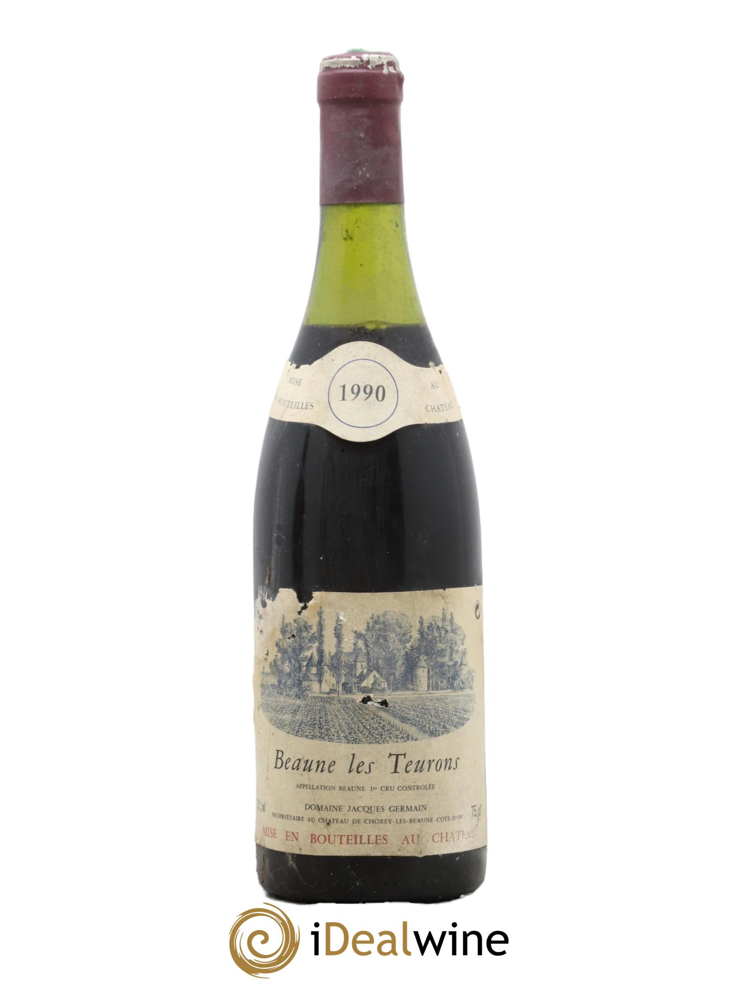 Beaune 1er Cru Teurons F Germain 1990 - Lot de 1 bouteille - 0