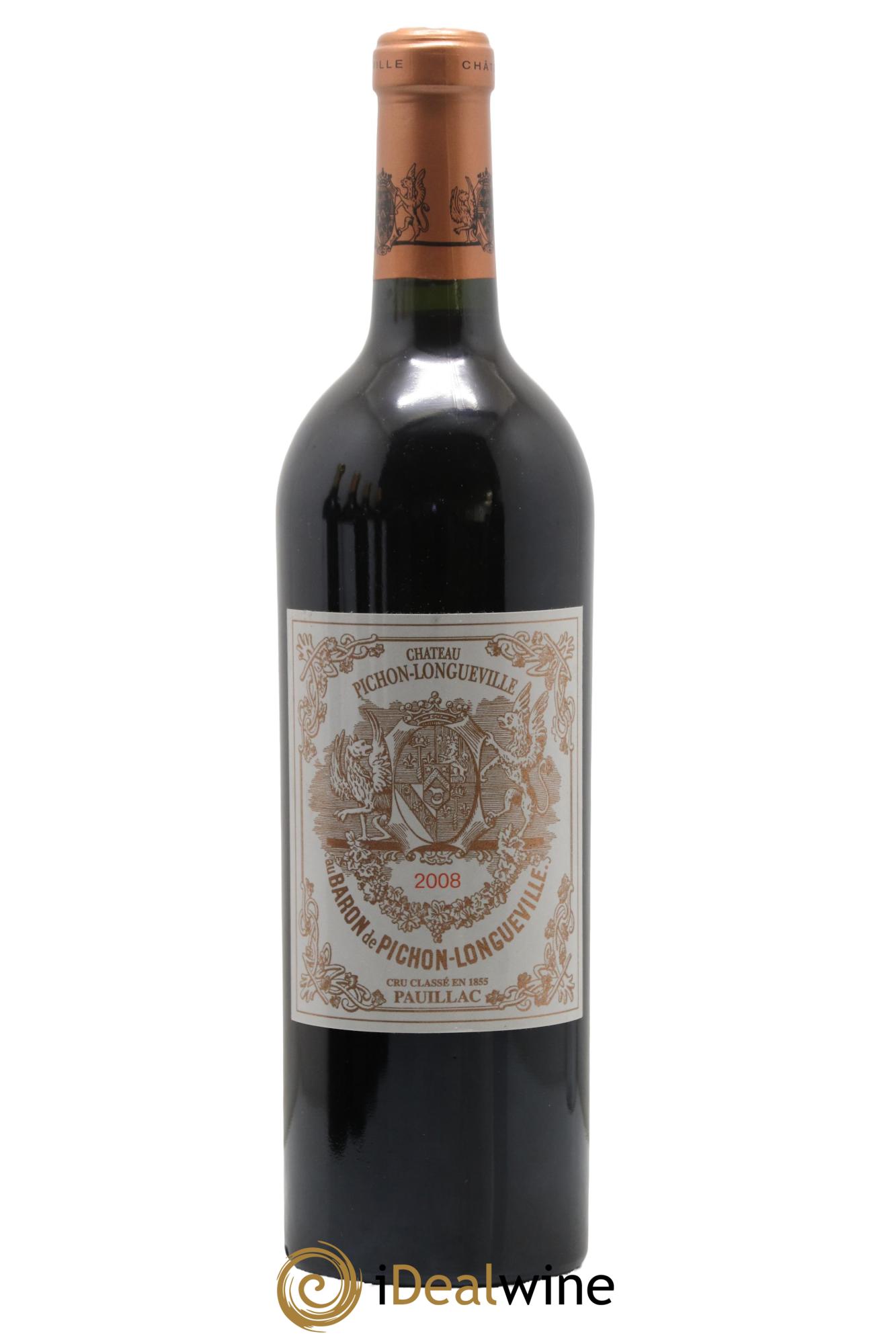 Pichon Longueville Baron 2ème Grand Cru Classé 2008 - Lot de 1 bouteille - 0