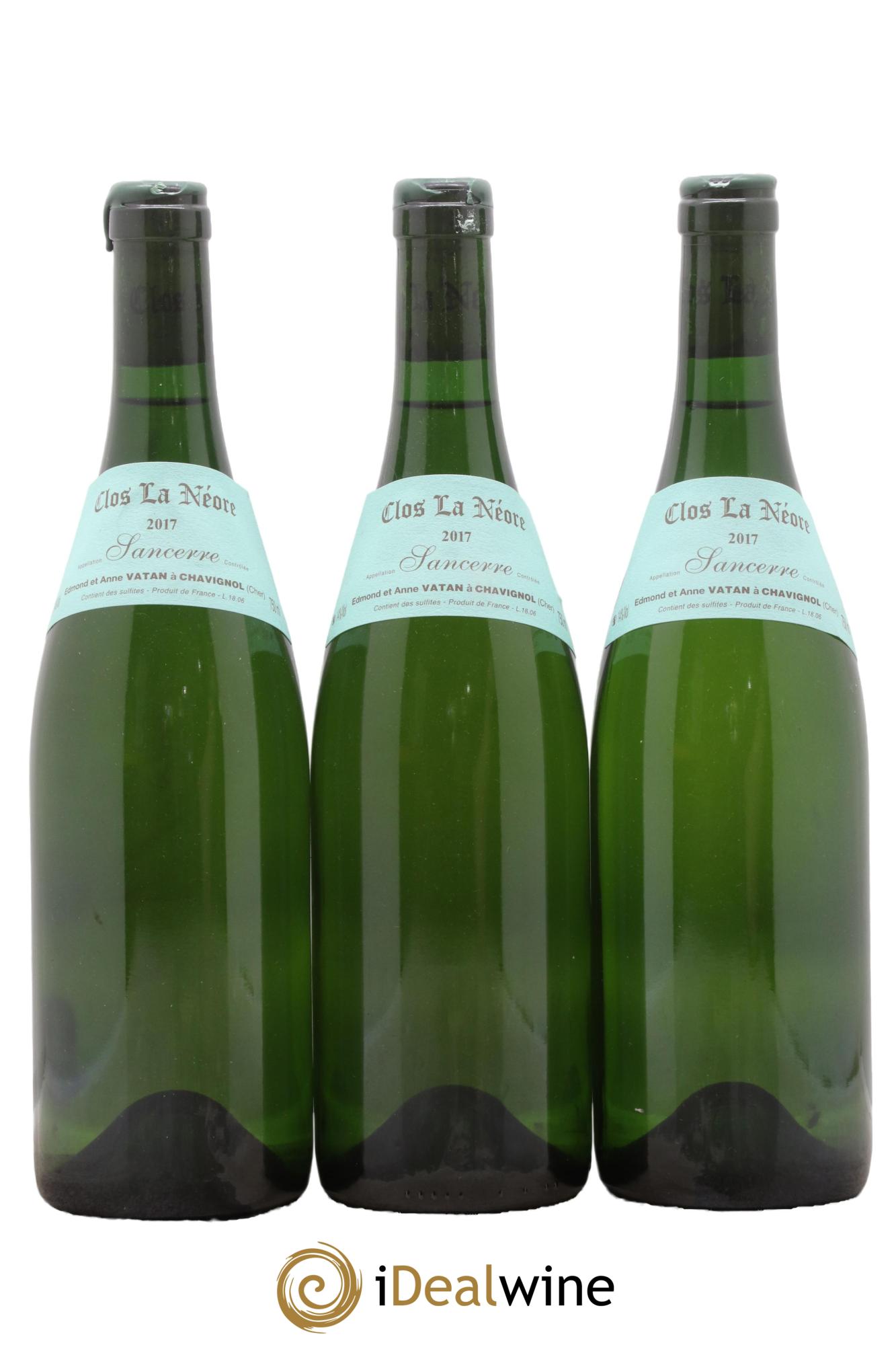 Sancerre Clos la Neore Edmond Vatan 2017 - Posten von 3 Flaschen - 0