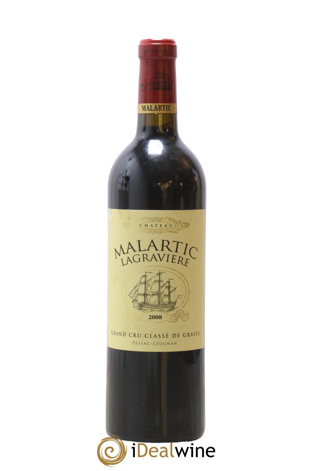 Château Malartic-Lagravière Cru Classé de Graves 2008 - Posten von 1 Flasche - 0