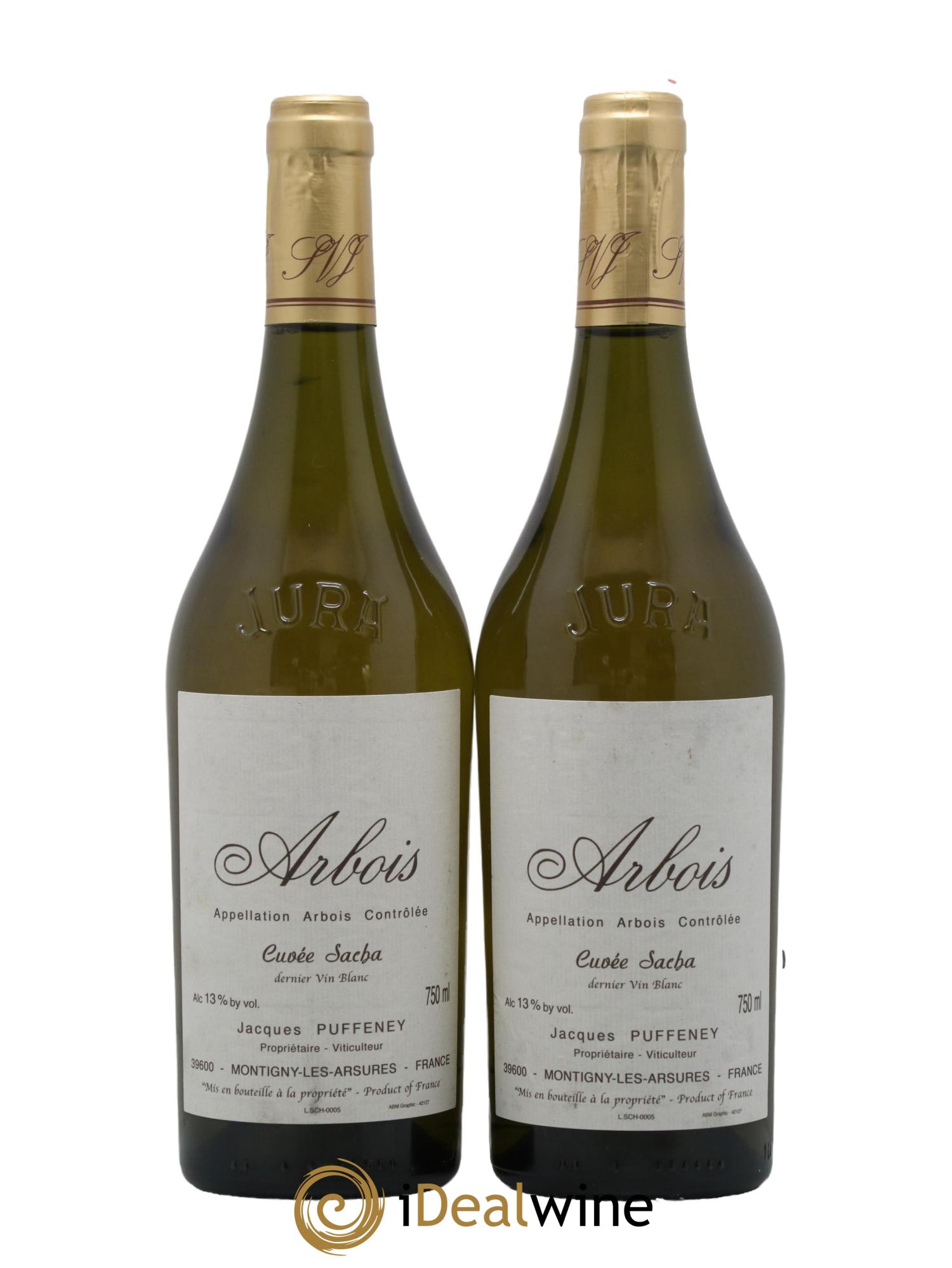 Arbois Cuvée Sacha Jacques Puffeney - Lot de 2 bouteilles - 0