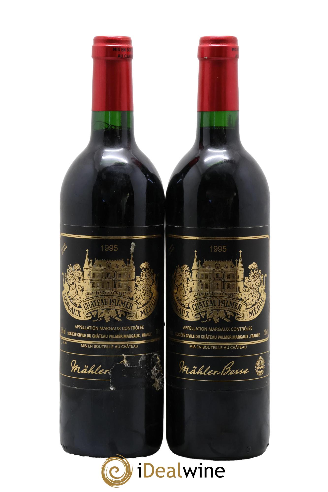 Château Palmer 3ème Grand Cru Classé 1995 - Lot de 2 bouteilles - 0