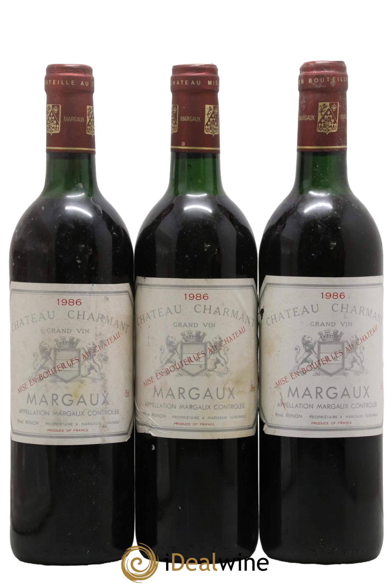 Château Charmant 1986 - Lot de 3 bouteilles - 0
