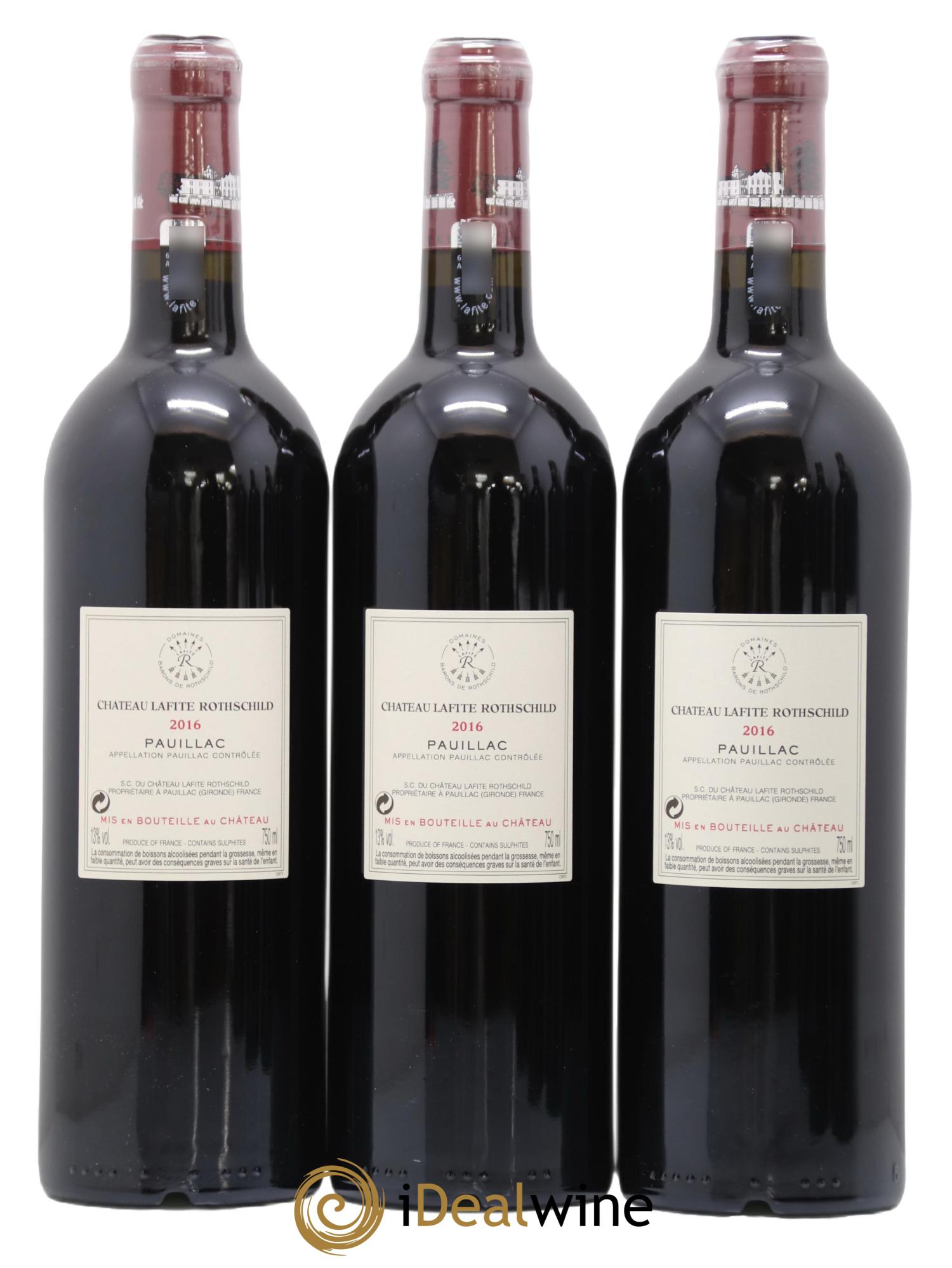 Château Lafite Rothschild 1er Grand Cru Classé 2016 - Lot of 6 bottles - 2