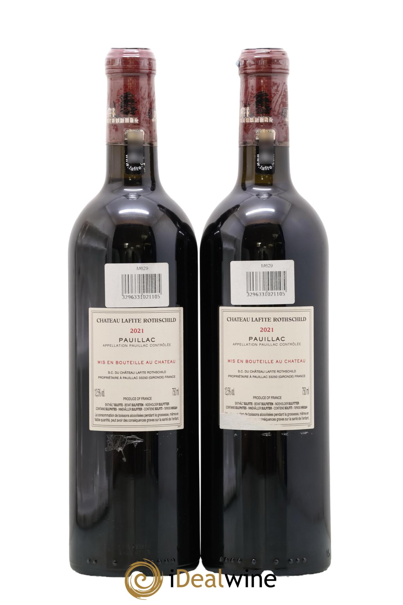 Château Lafite Rothschild 1er Grand Cru Classé 2021 - Lotto di 2 bottiglie - 1