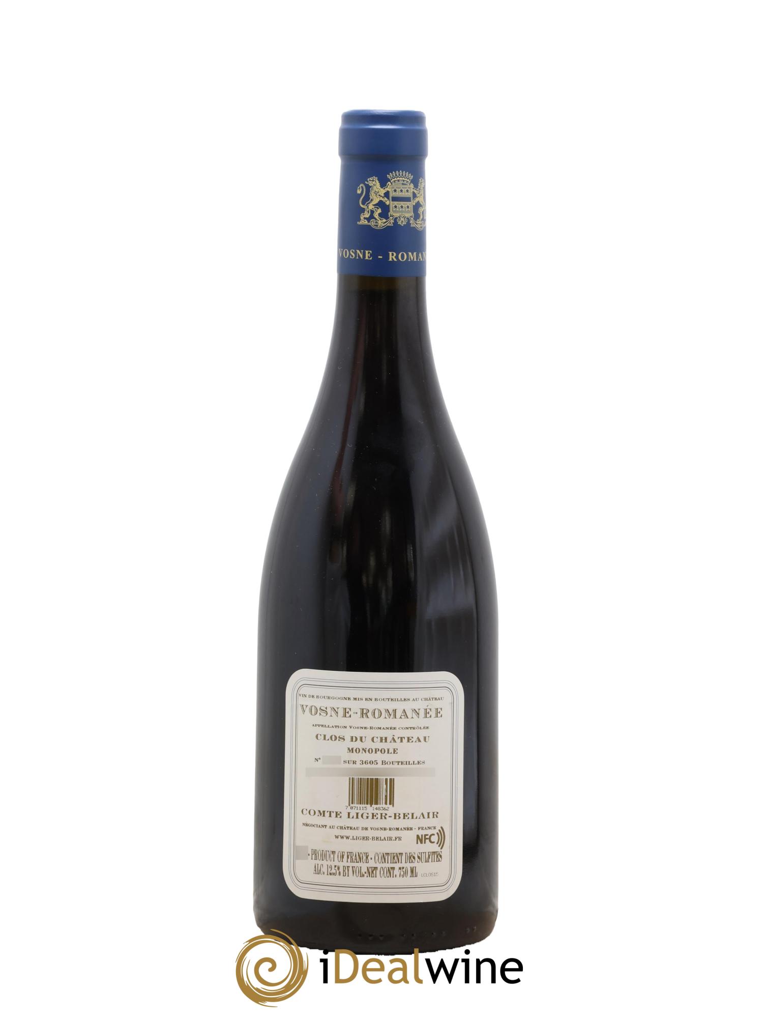 Vosne-Romanée Clos du Château Comte Liger-Belair (Domaine du) 2015 - Lot of 1 bottle - 1