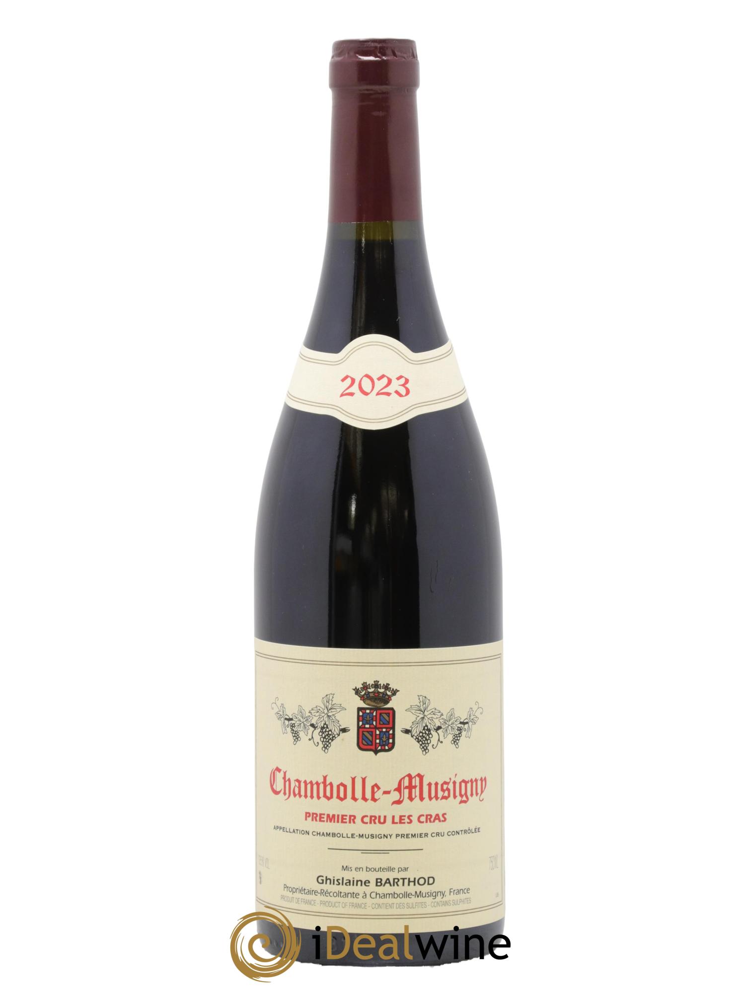 Chambolle-Musigny 1er Cru Les Cras Ghislaine Barthod 2023 - Lot de 1 bouteille - 0