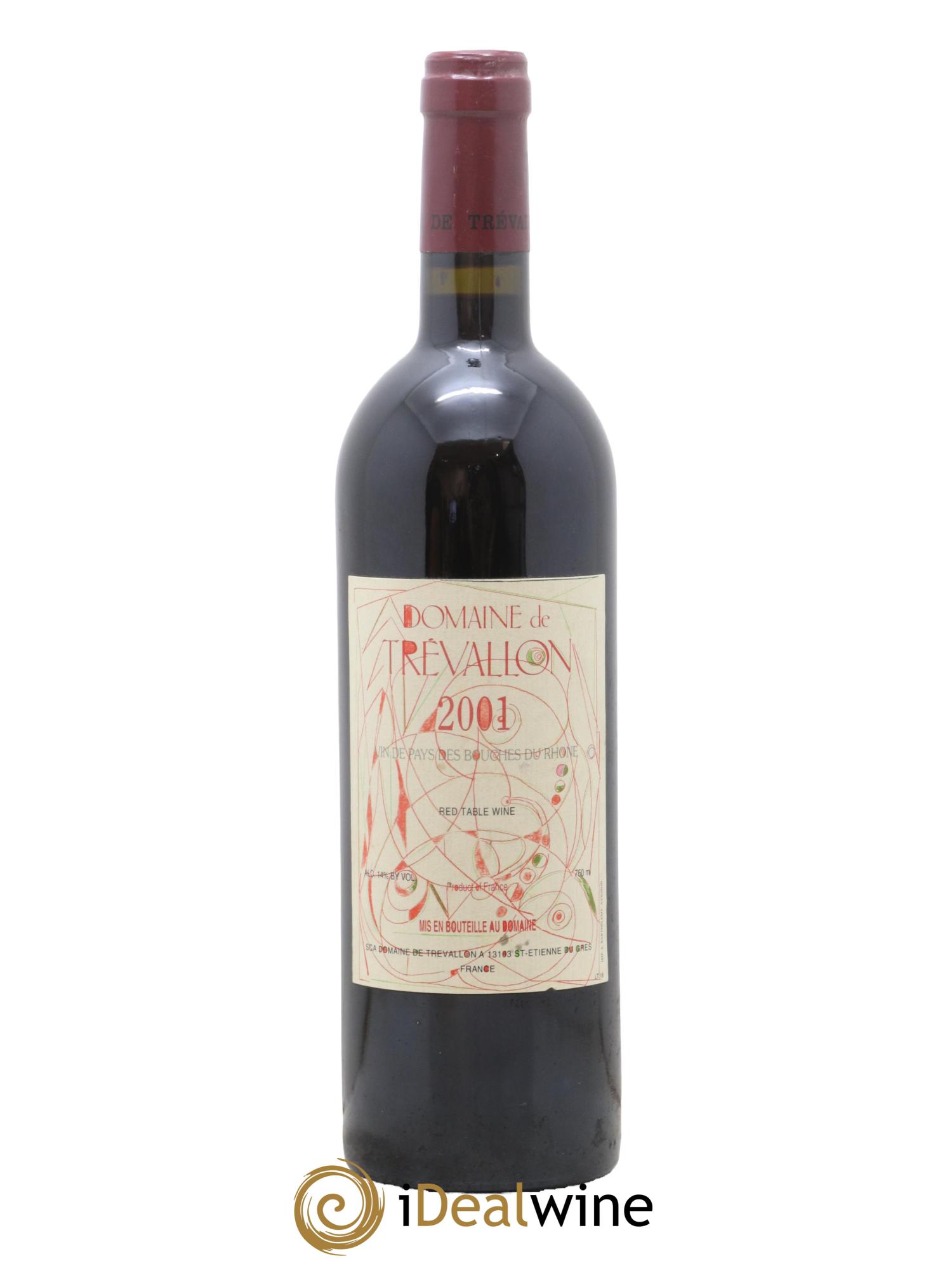 VDP Bouches du Rhône Trévallon (Domaine de) Eloi Dürrbach 2001 - Lot de 1 bouteille - 0