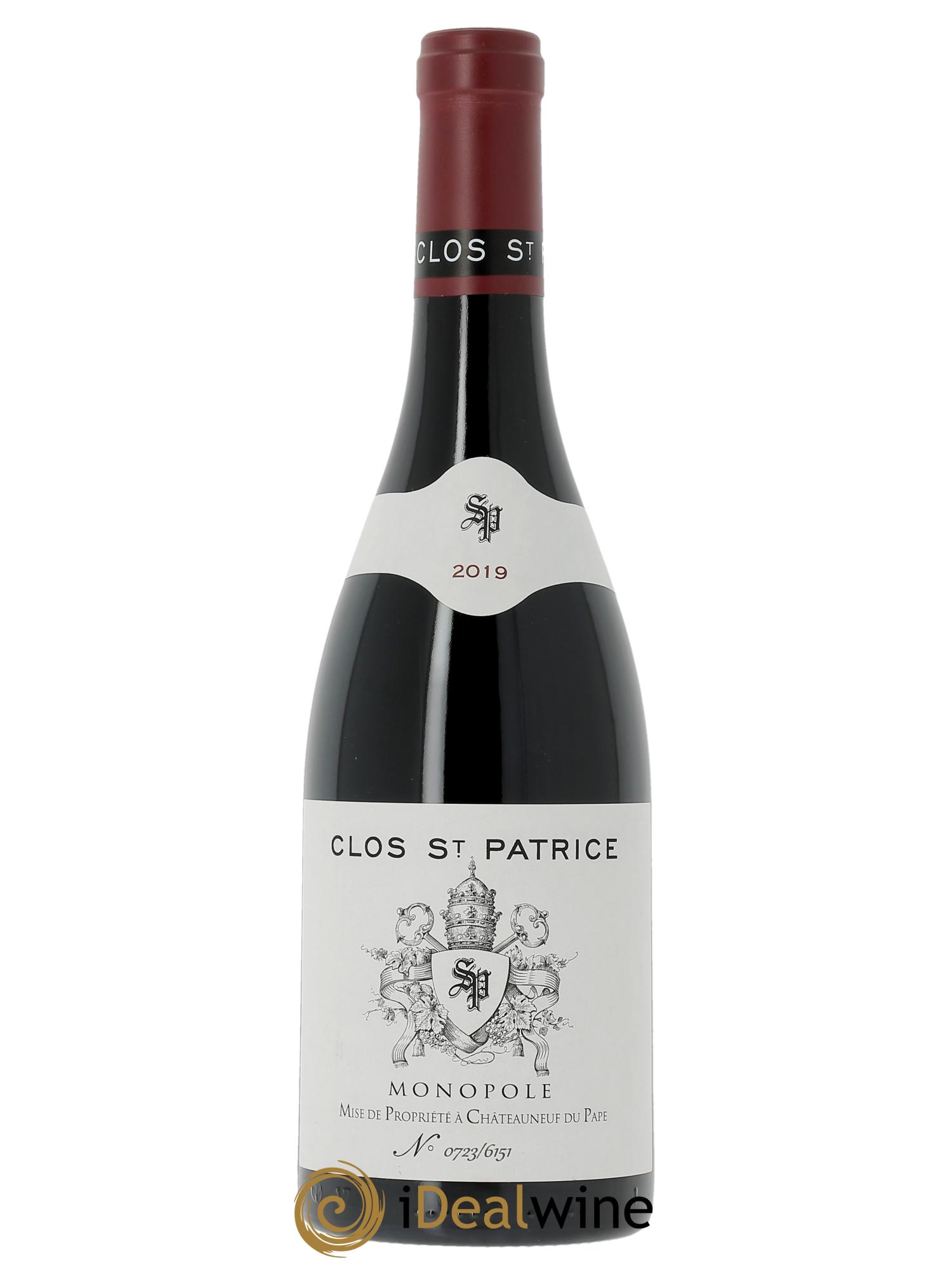 Châteauneuf-du-Pape Clos Saint-Patrice  2019 - Lot de 1 bouteille - 0
