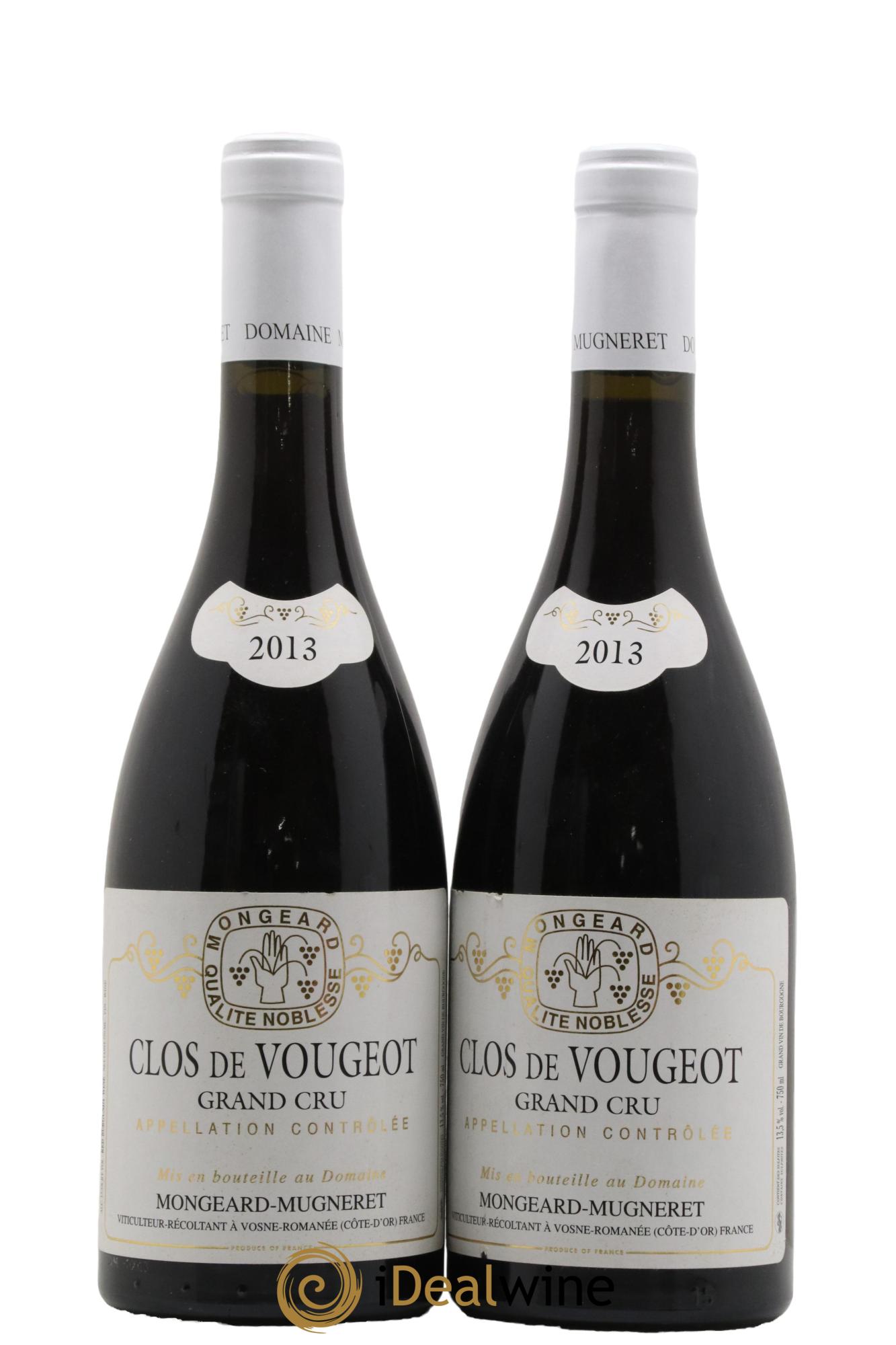 Clos de Vougeot Grand Cru Mongeard-Mugneret (Domaine) 2013 - Lot de 2 bouteilles - 0