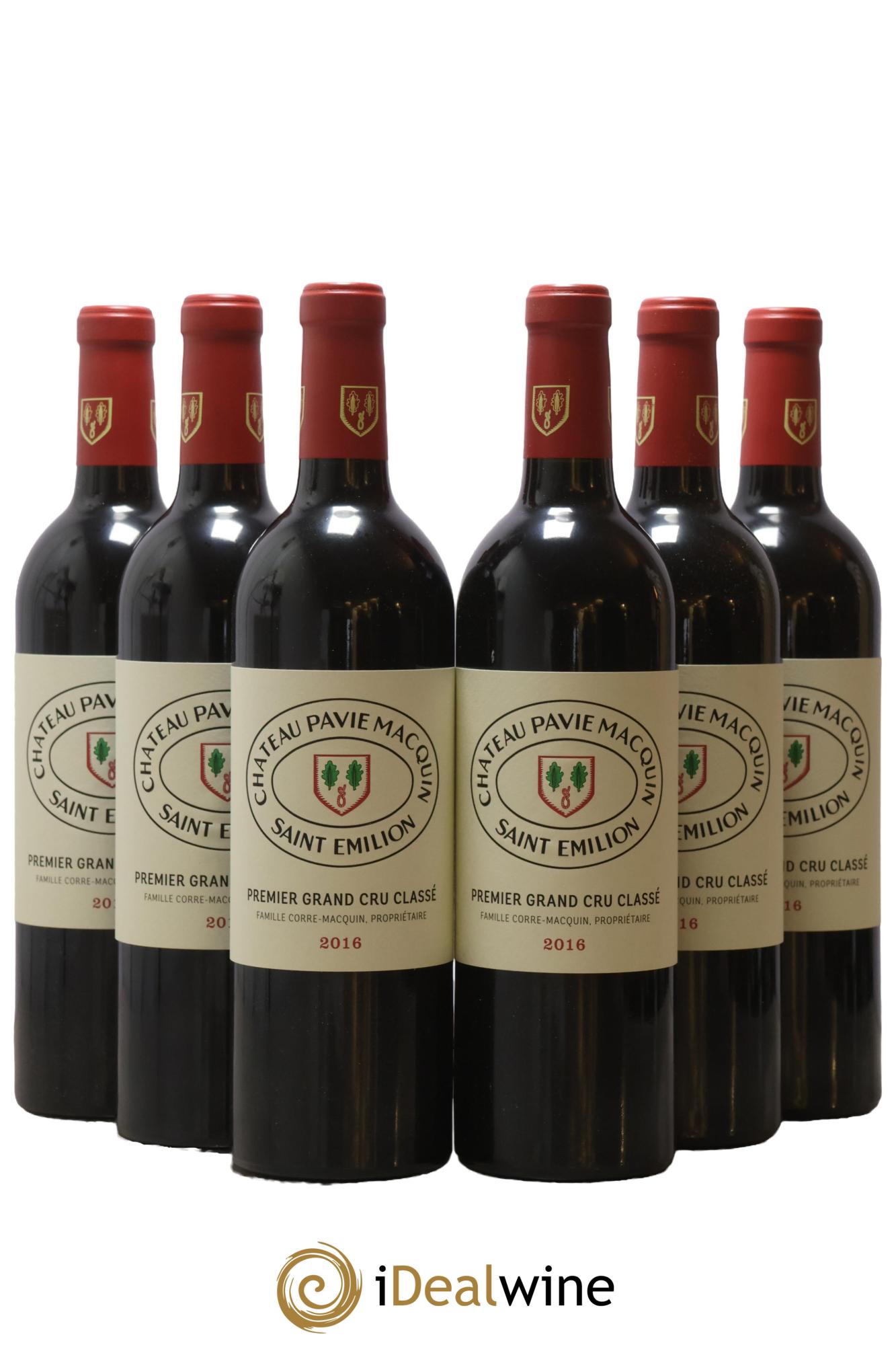 Château Pavie Macquin 1er Grand Cru Classé B 2016 - Lotto di 6 bottiglie - 0
