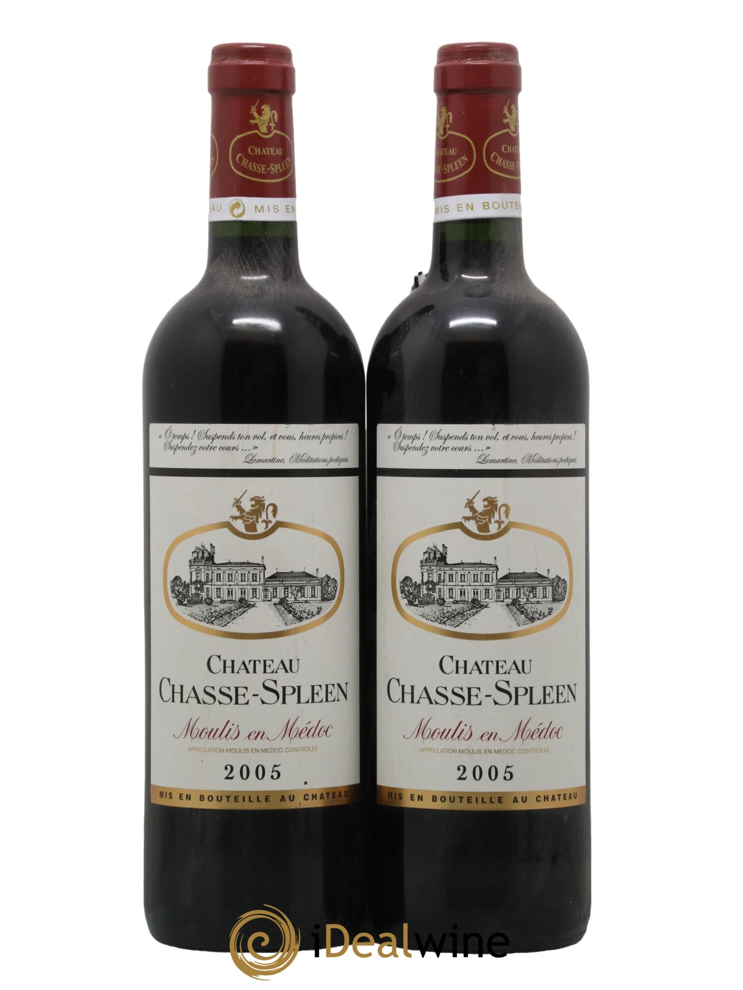 Château Chasse Spleen 2005 - Lot de 2 bouteilles - 0