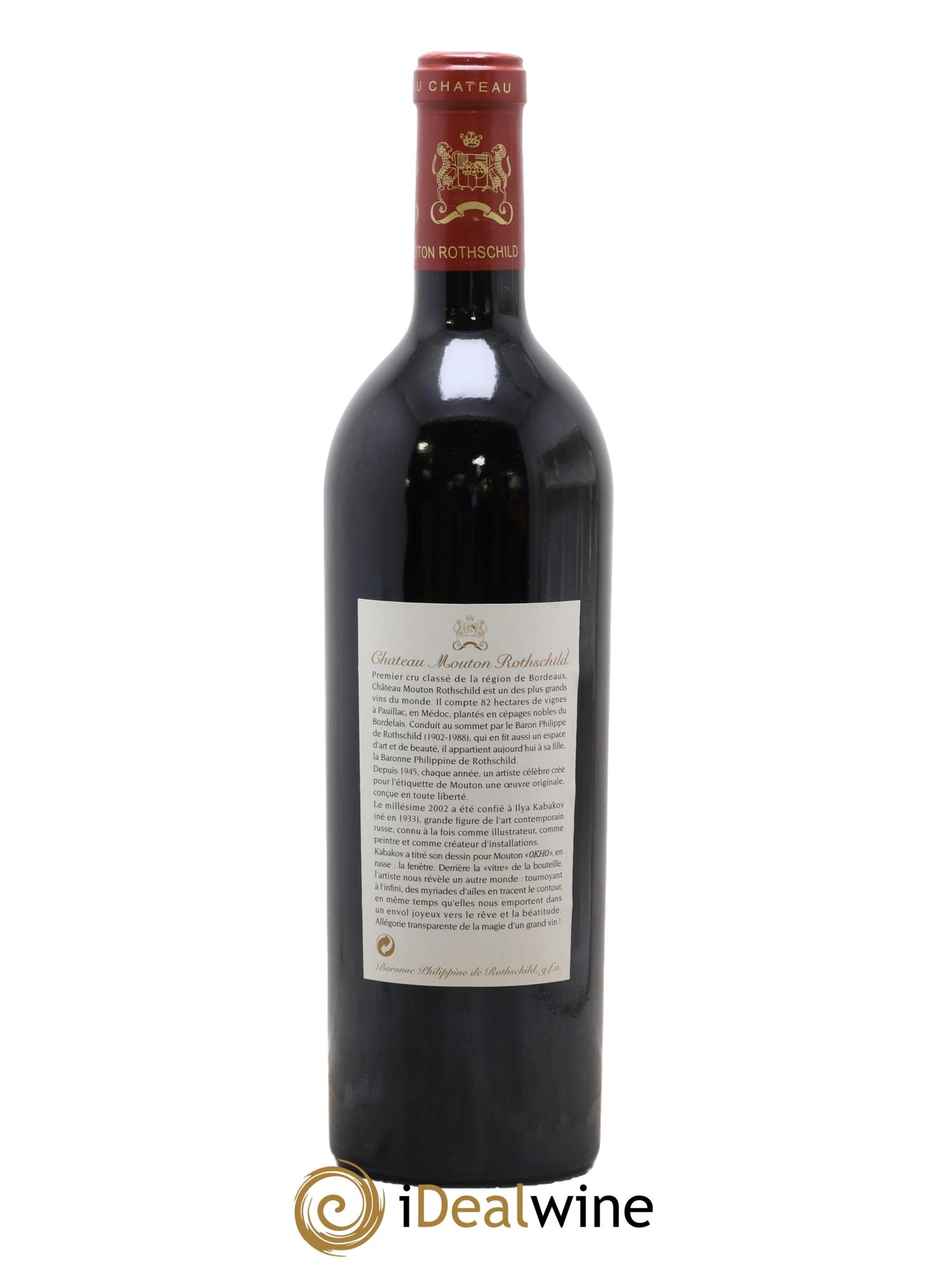Château Mouton Rothschild 1er Grand Cru Classé 2002 - Posten von 1 Flasche - 1