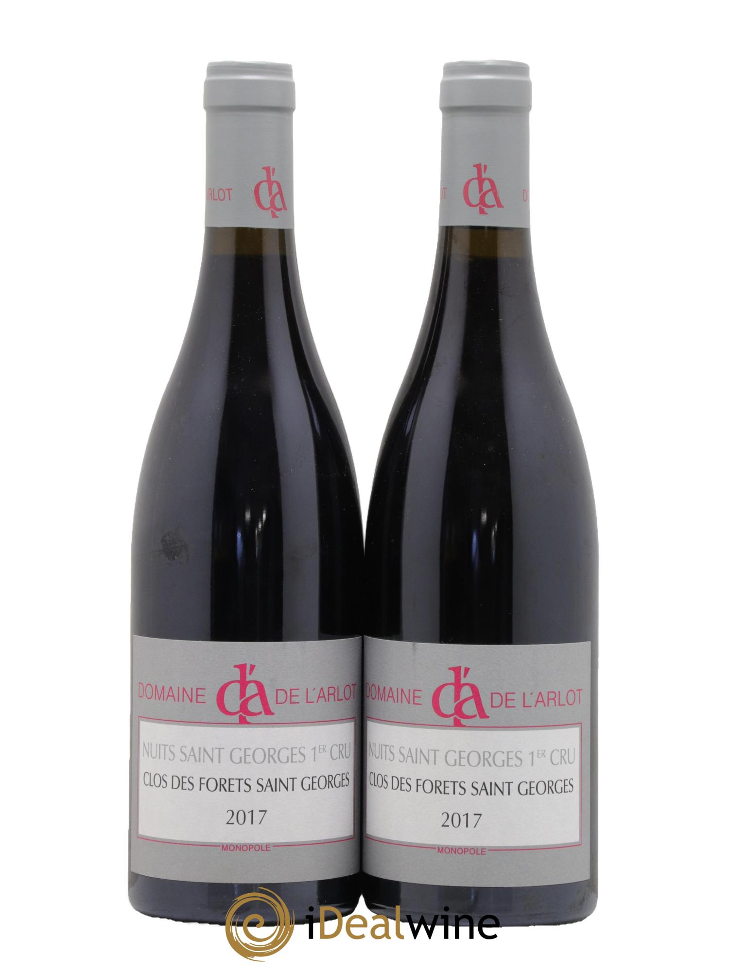 Nuits-Saint-Georges 1er Cru Clos des Forêts Saint-Georges Domaine de l'Arlot 2017 - Lot de 2 bouteilles - 0